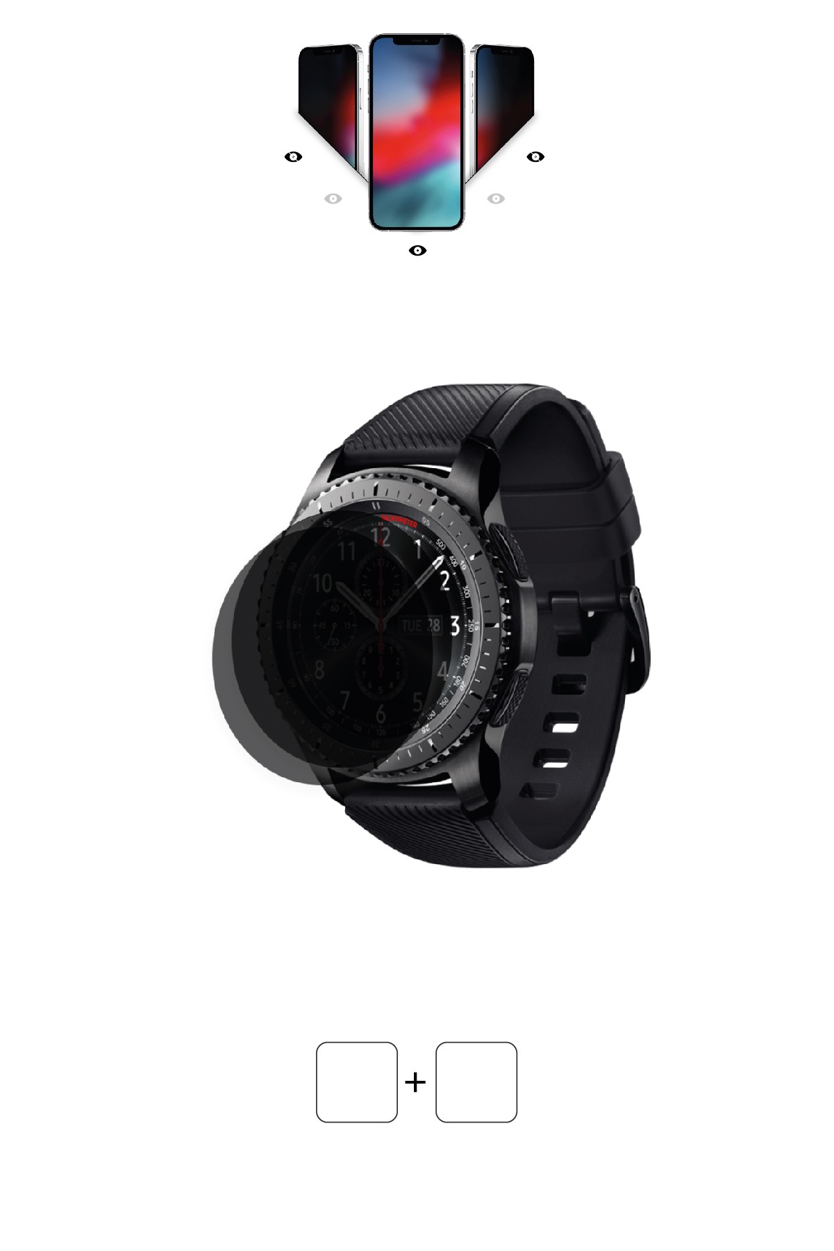 Samsung Gear S3 Frontier - Mat Hayalet Ekran Koruyucu Film (120 micron)