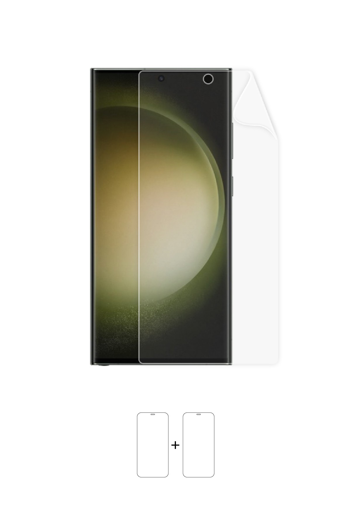 Samsung Galaxy S23 Ultra - Ekran Koruyucu Parlak Şeffaf Poliüretan Film (150 mikron)