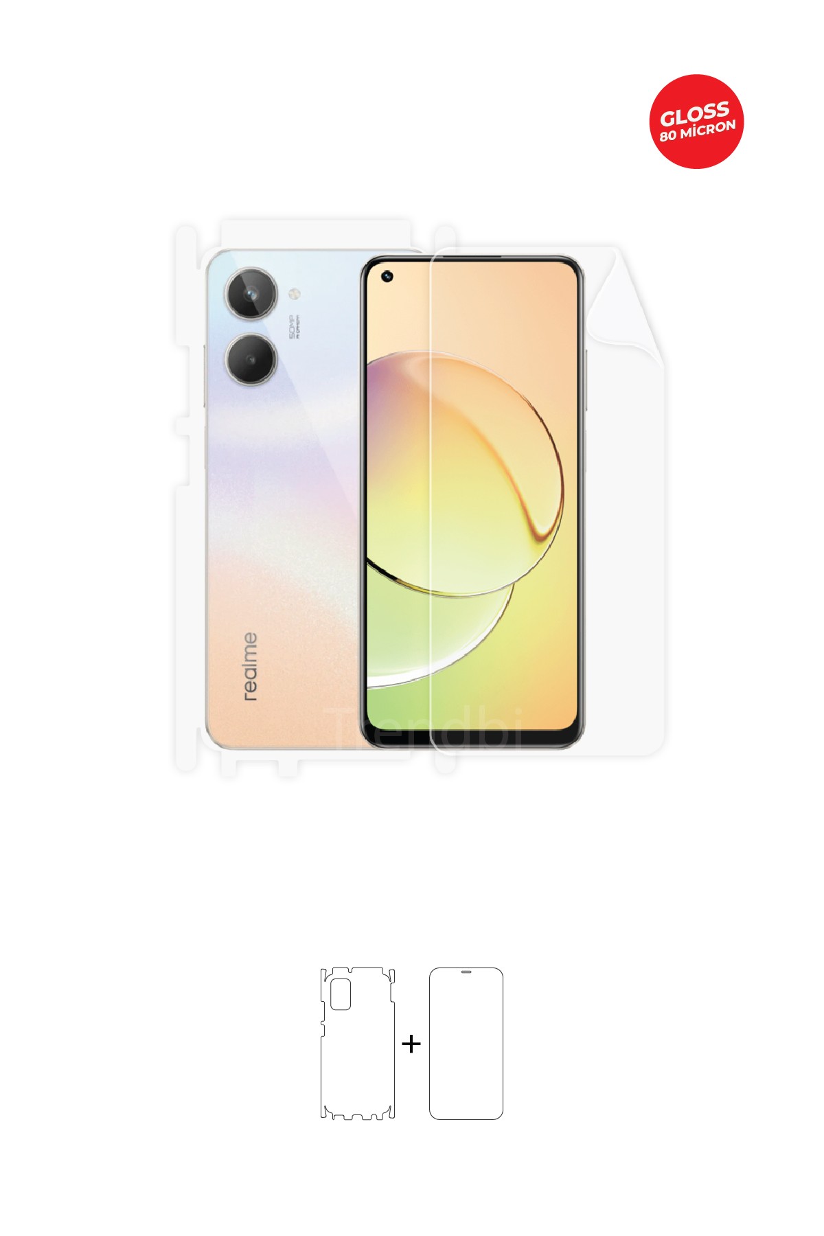 Fullbody Koruyucu Parlak Şeffaf TPU Film (80 micron)