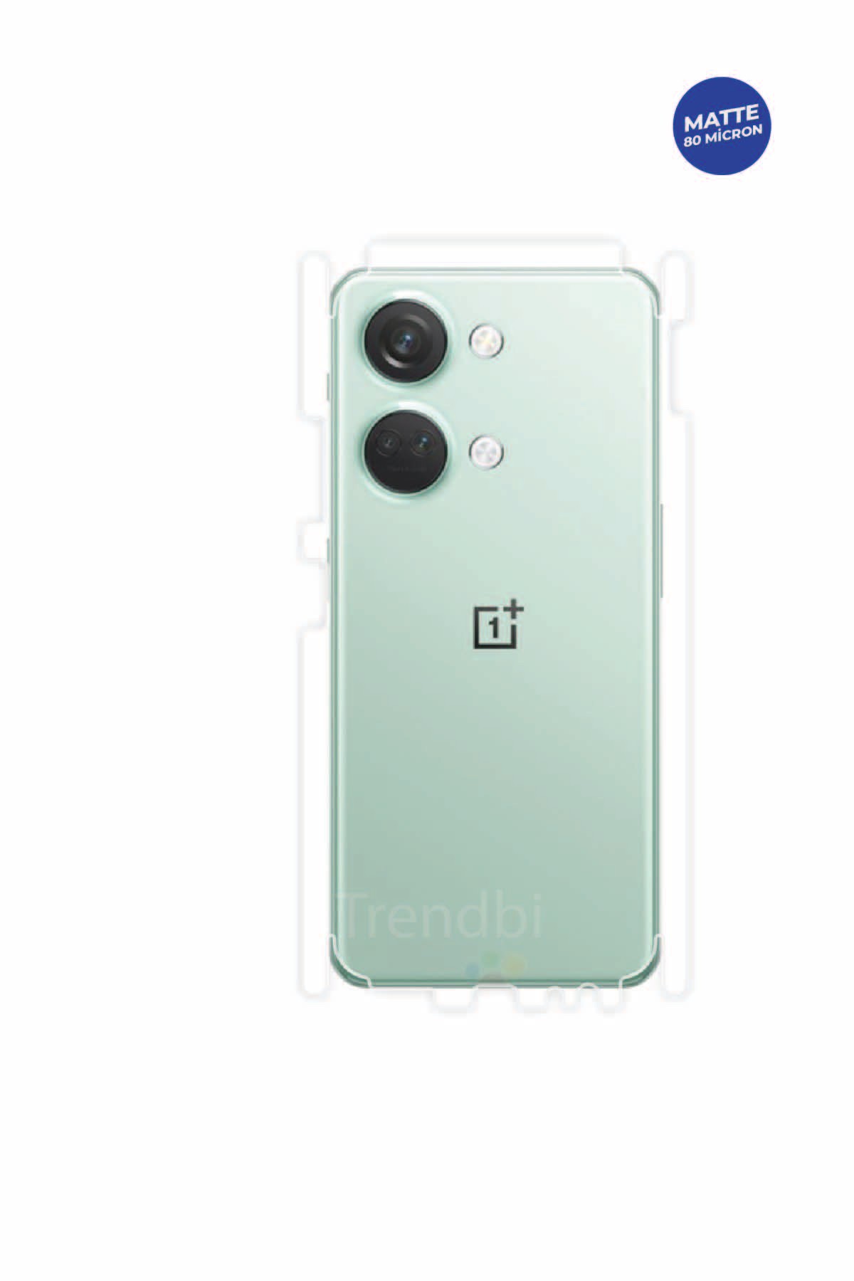 Oneplus Nord 3 - Arka/Yan Koruyucu Mat TPU Film (80 micron)