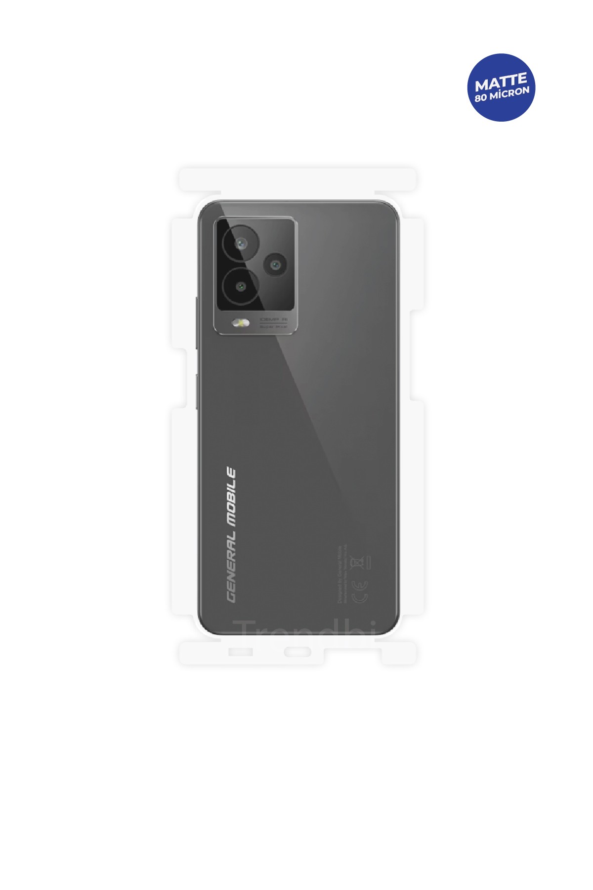 General Mobile GM 24 Pro - Arka/Yan Koruyucu Mat TPU Film (80 micron)