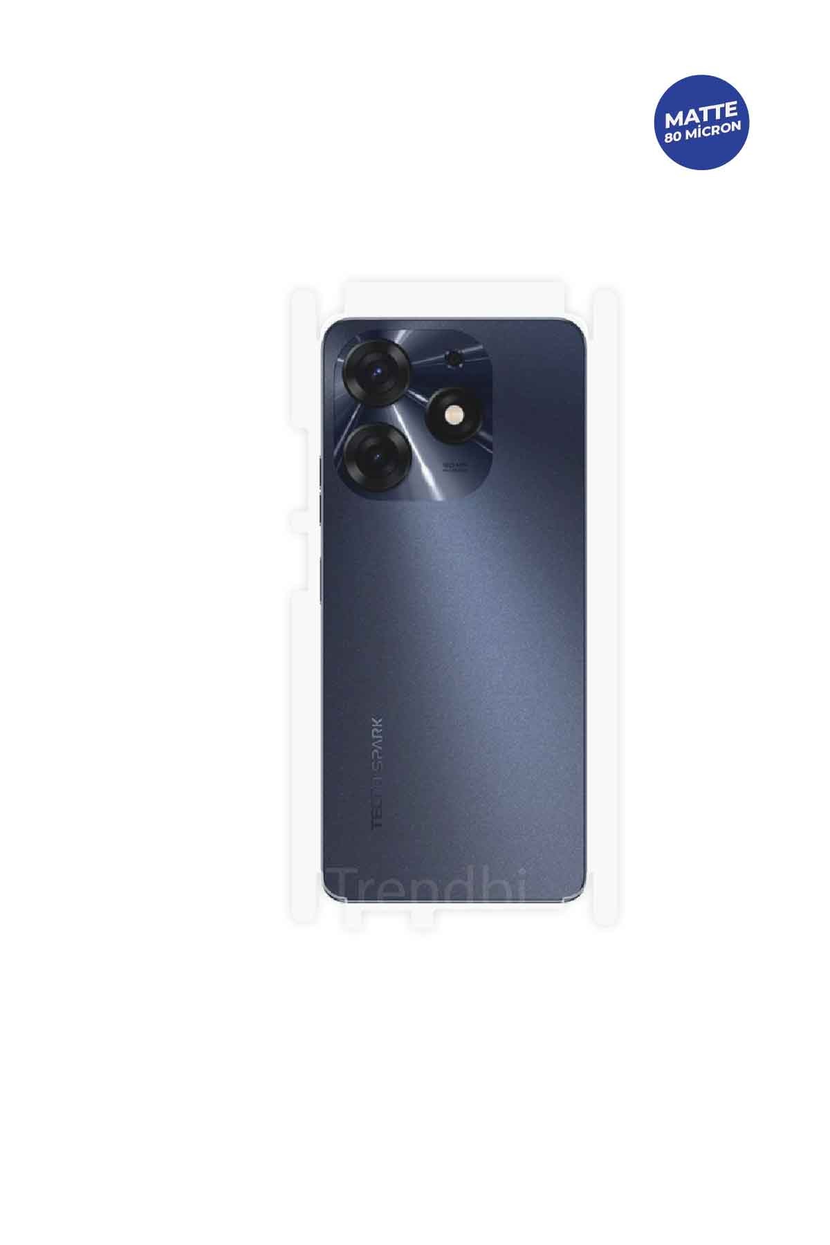 Tecno Spark 10 Pro - Arka/Yan Koruyucu Mat TPU Film (80 micron)