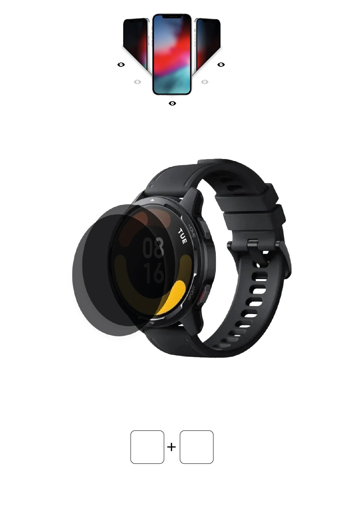 Xiaomi Watch S1 Active - Mat Hayalet Ekran Koruyucu Film (120 micron)