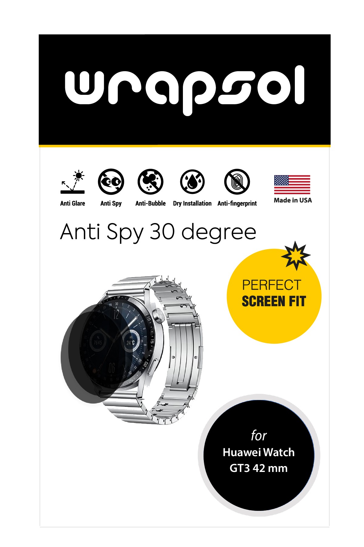 Huawei Watch GT3 42 mm - Mat Hayalet Ekran Koruyucu Film (120 micron)
