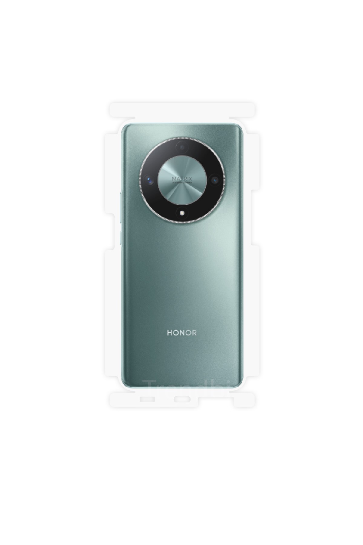 Honor X9b - Arka/Yan Koruyucu Parlak Şeffaf Poliüretan Film (150 micron)