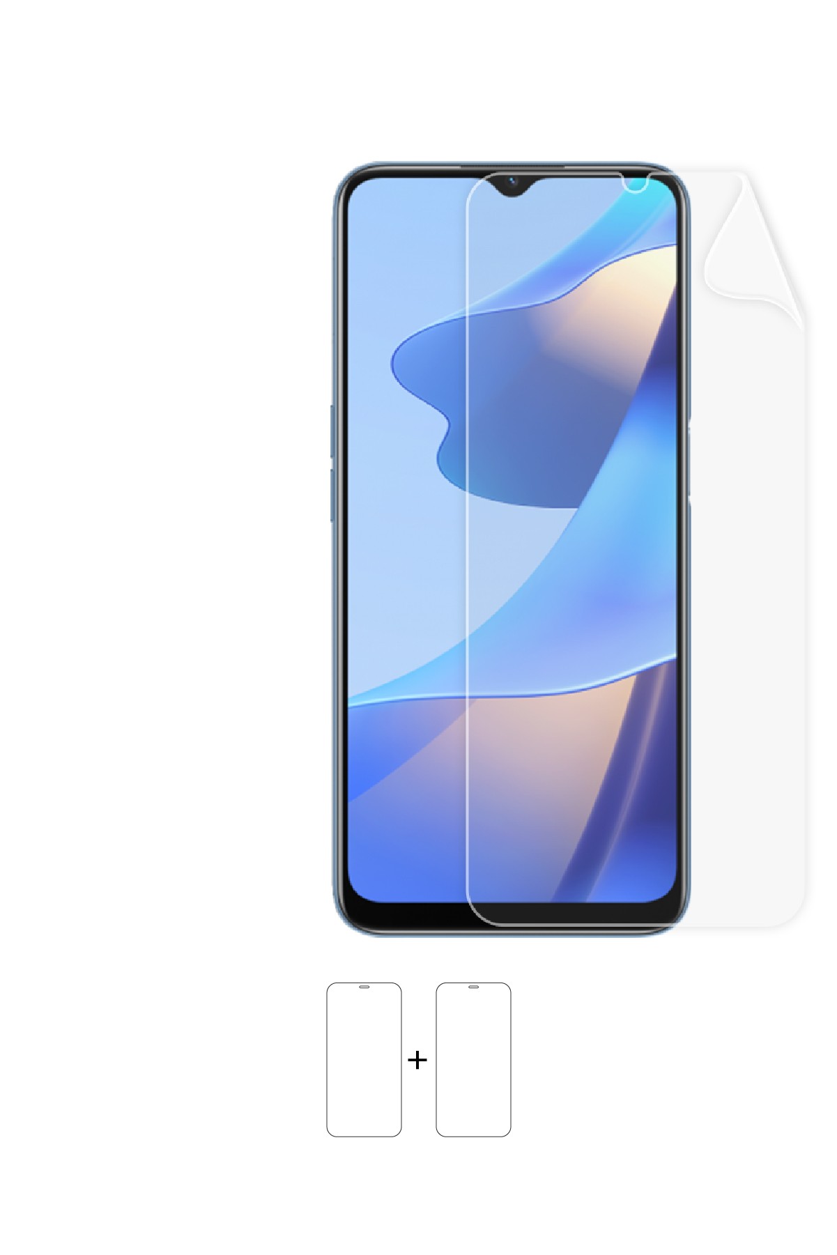 Oppo A16 - Ekran Koruyucu Parlak Şeffaf Poliüretan Film (150 mikron)