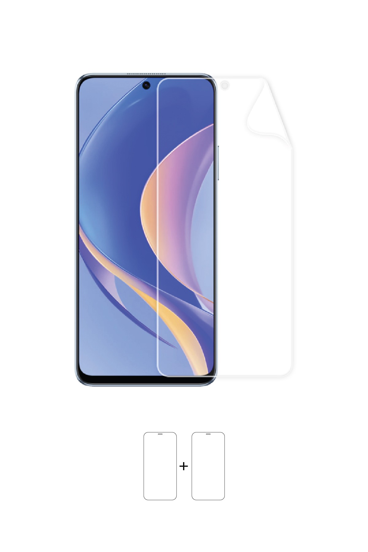 Huawei Nova Y90 - Ekran Koruyucu Parlak Şeffaf Poliüretan Film (150 mikron)
