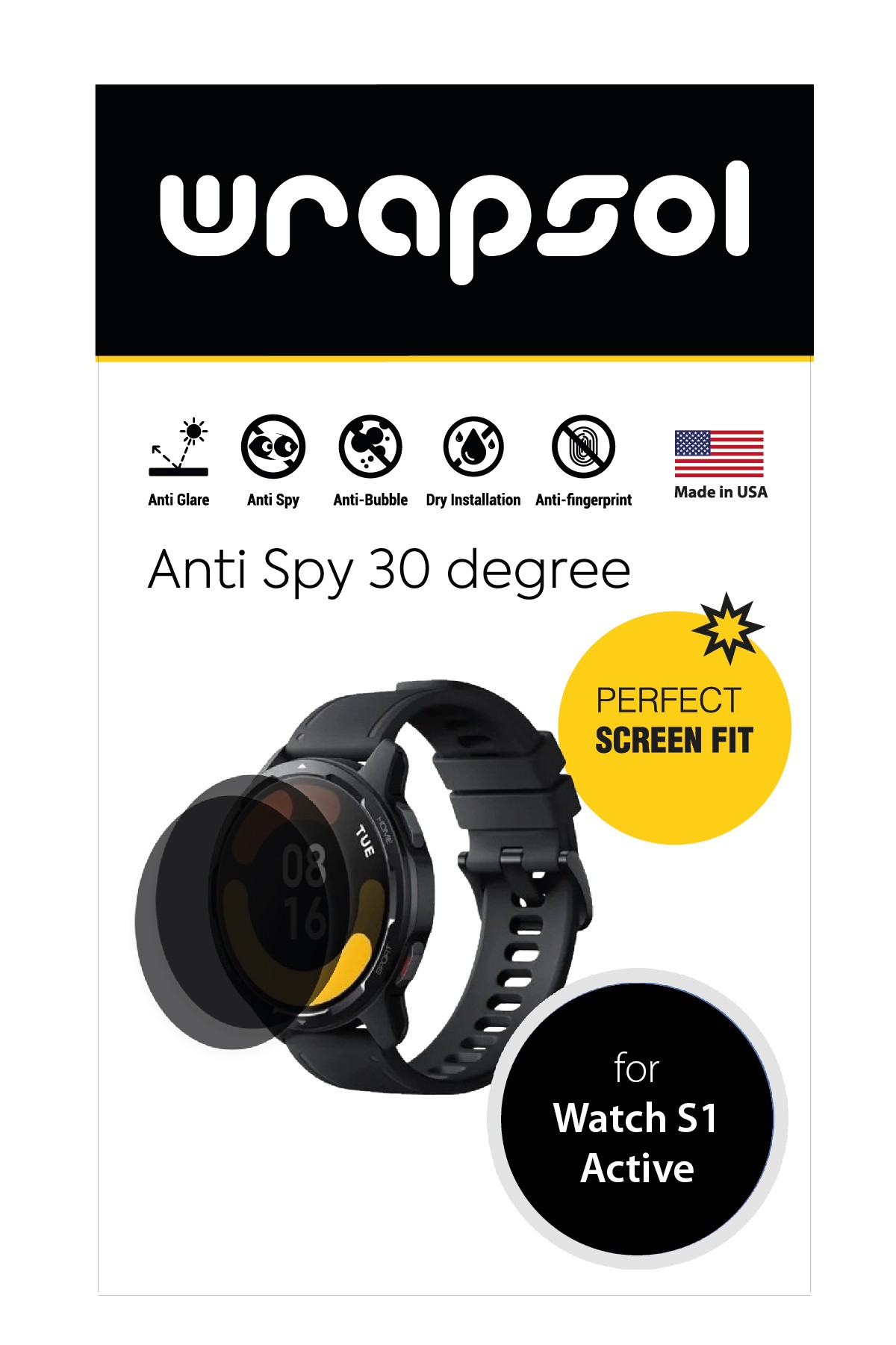 Xiaomi Watch S1 Active - Mat Hayalet Ekran Koruyucu Film (120 micron)