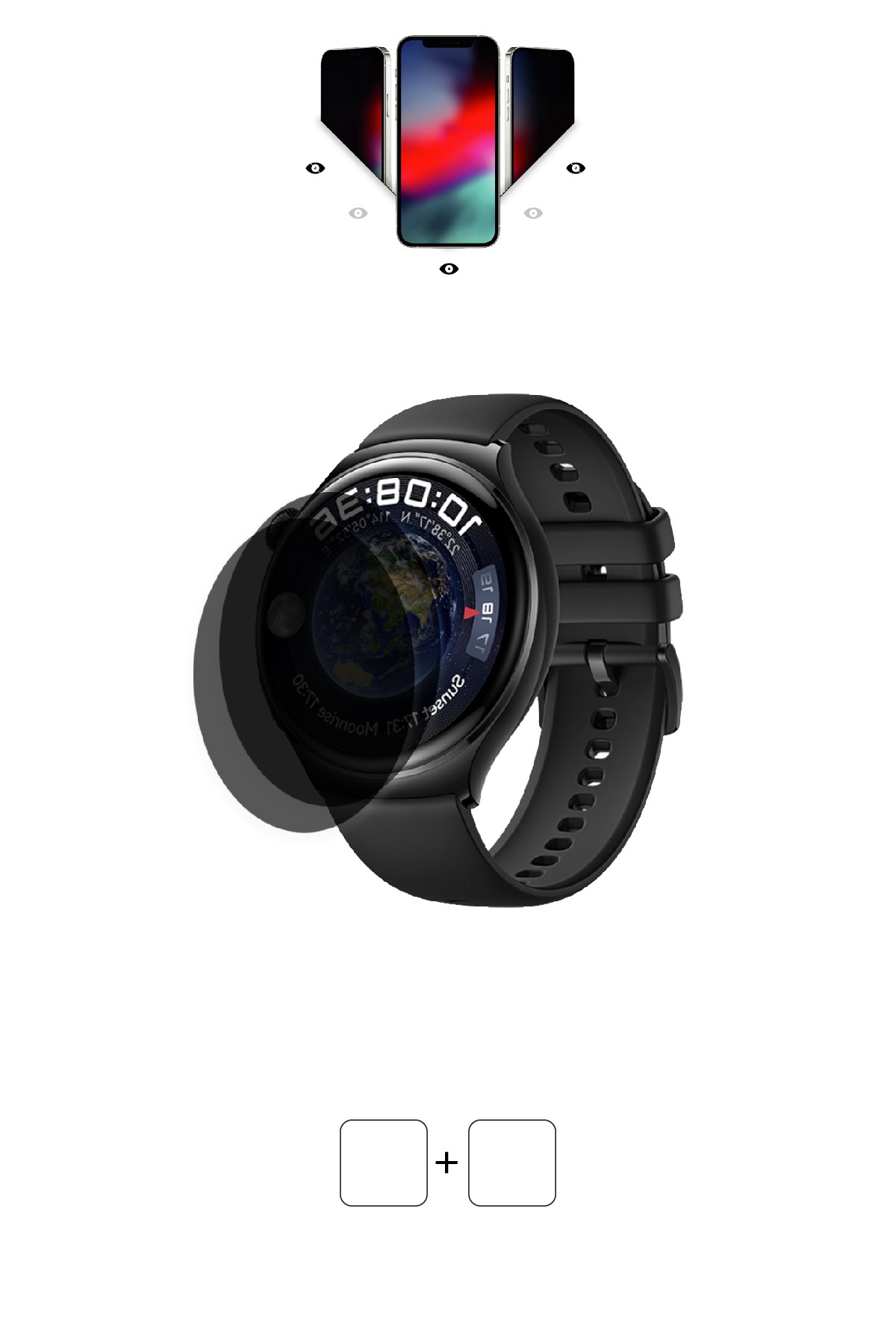 Huawei Watch 4 - Mat Hayalet Ekran Koruyucu Film (120 micron)