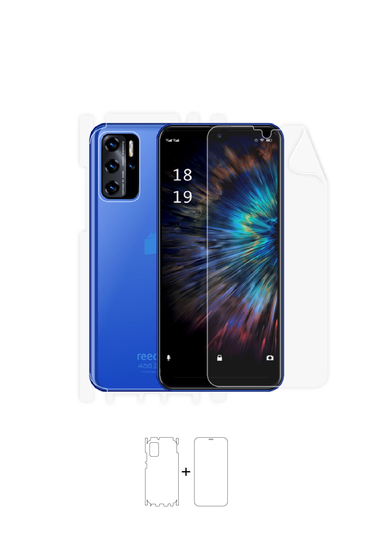 Reeder P13 Blue 2021 - Fullbody Koruyucu Parlak Şeffaf Poliüretan Film (150 micron)