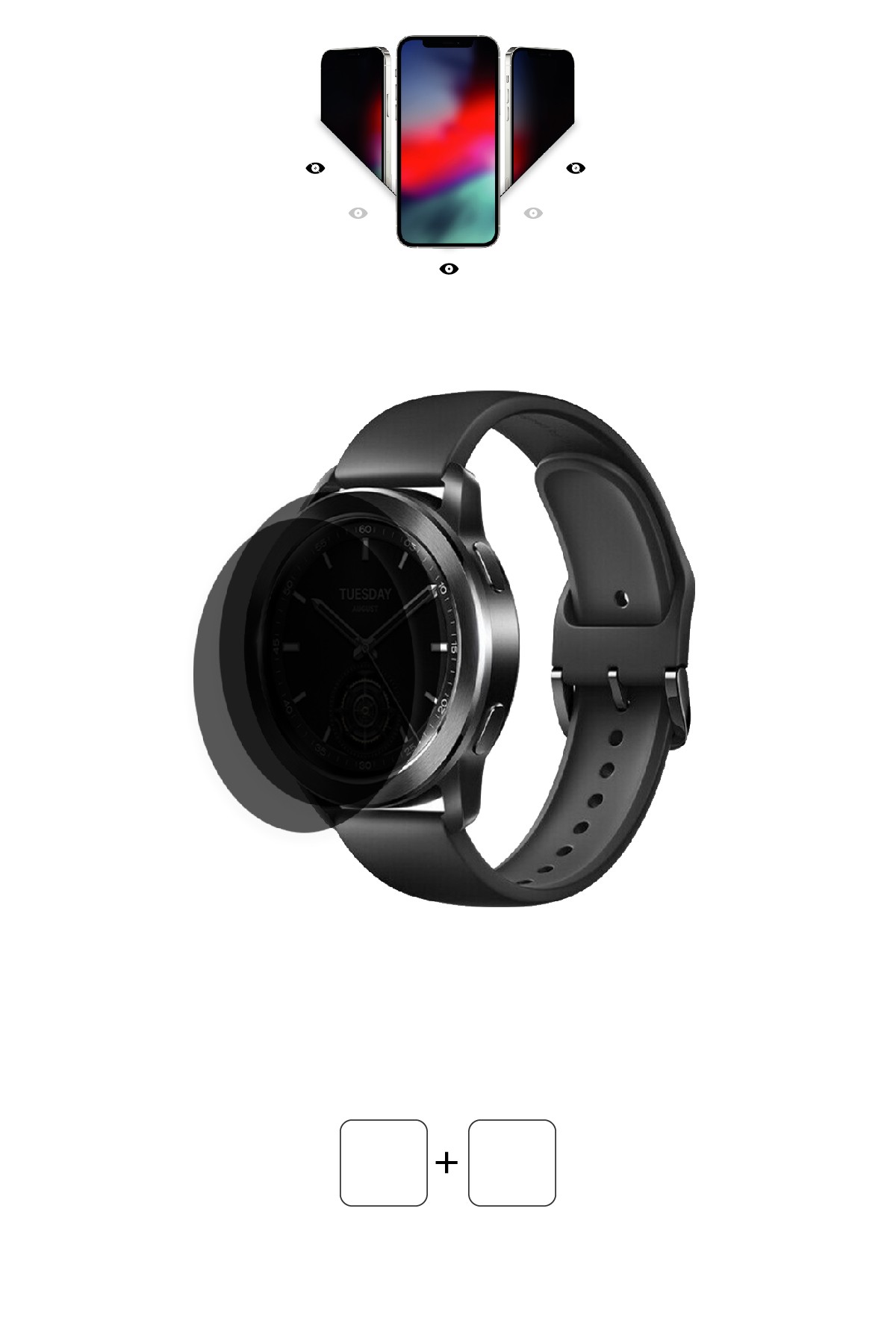Xiaomi Watch S3 - Mat Hayalet Ekran Koruyucu Film (120 micron)