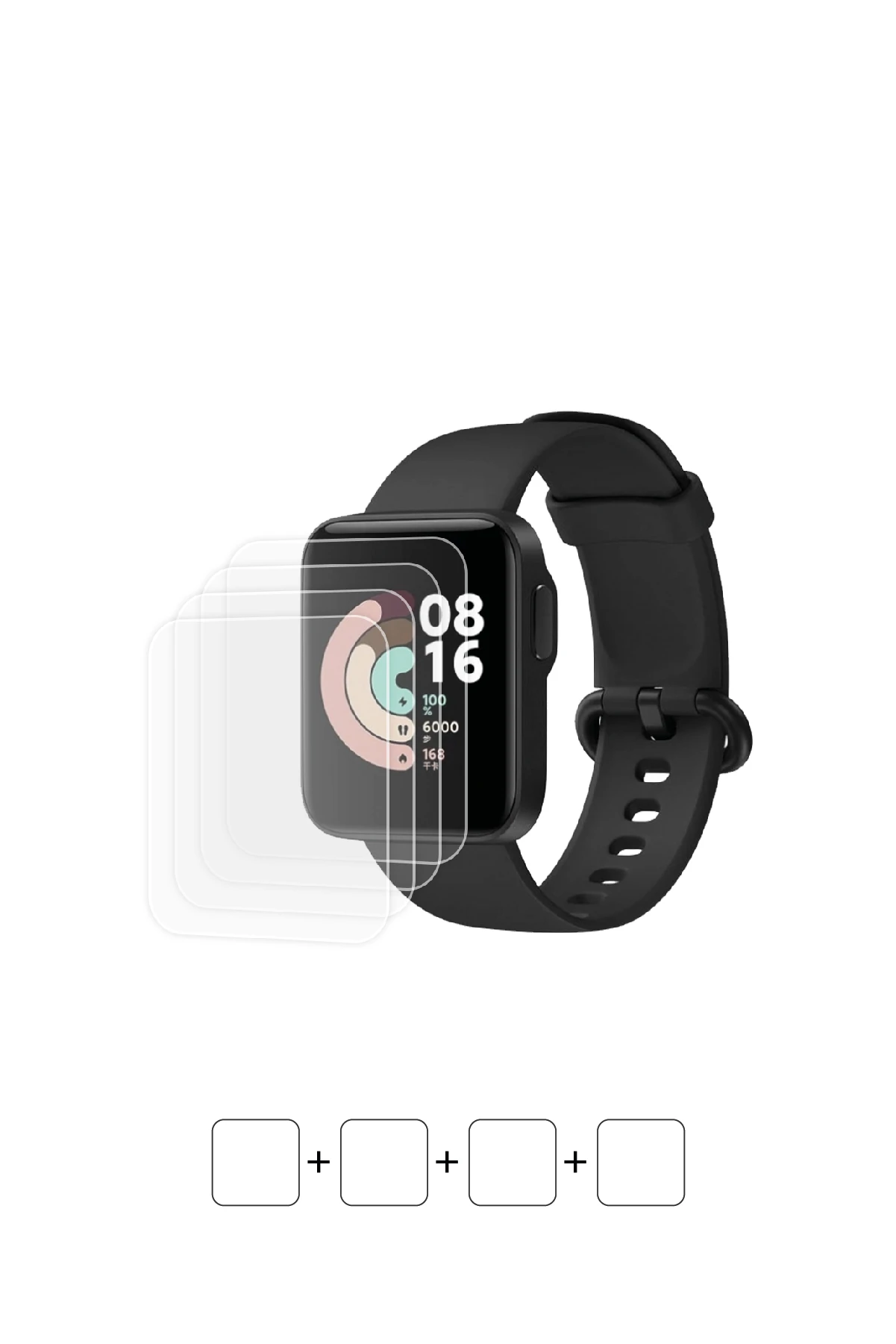 Xiaomi Redmi Watch - Ekran Koruyucu Parlak Şeffaf Poliüretan Film (150 mikron)