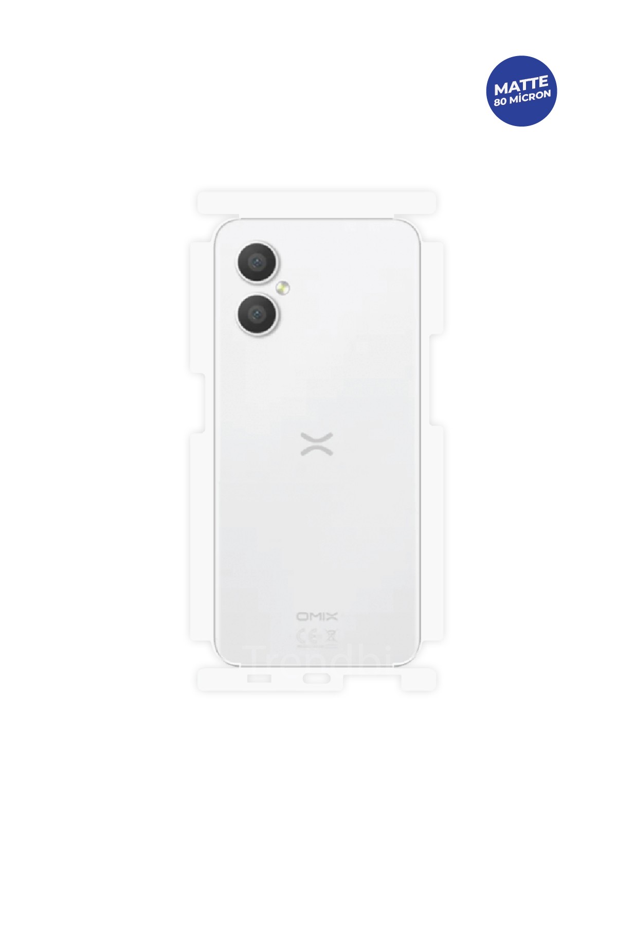 Omix X3 - Arka/Yan Koruyucu Mat TPU Film (80 micron)