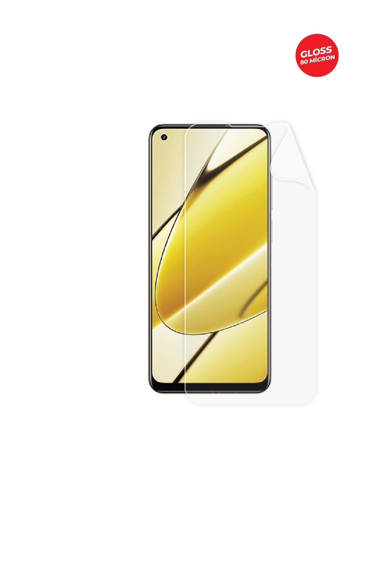 Realme 11 4G - Ekran Koruyucu Parlak Şeffaf TPU Film (80 micron)
