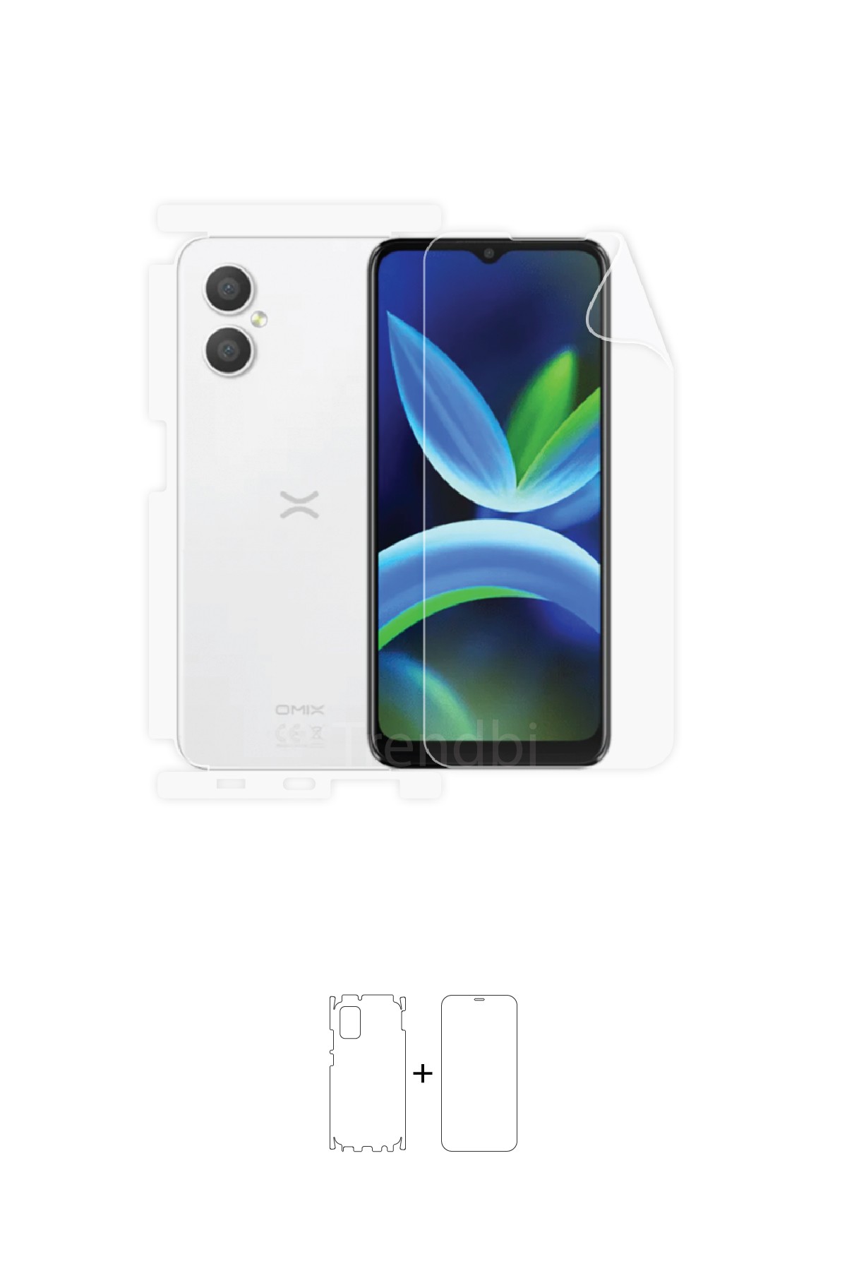 Omix X3 - Fullbody Koruyucu Parlak Şeffaf Poliüretan Film (150 micron)