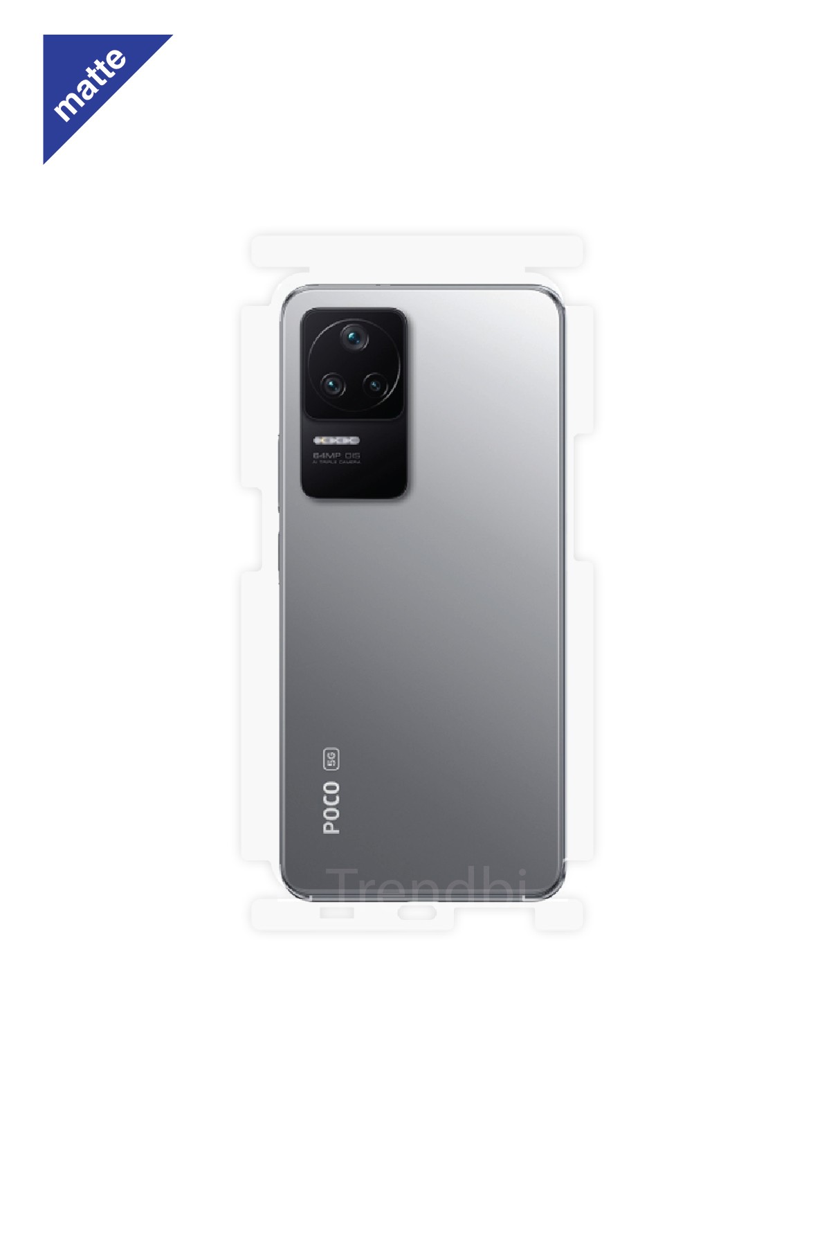 Xiaomi Poco F4 - Arka/Yan Koruyucu Mat Şeffaf Poliüretan Film (150 micron)