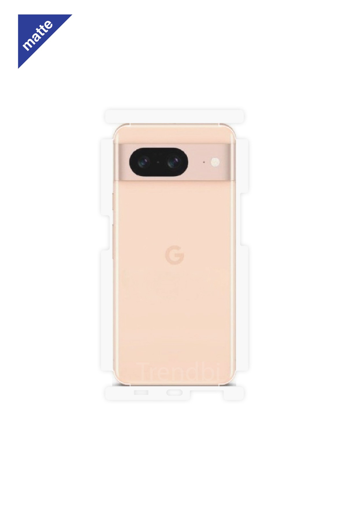 Google Pixel 8 - Arka/Yan Koruyucu Mat Şeffaf Poliüretan Film (150 micron)