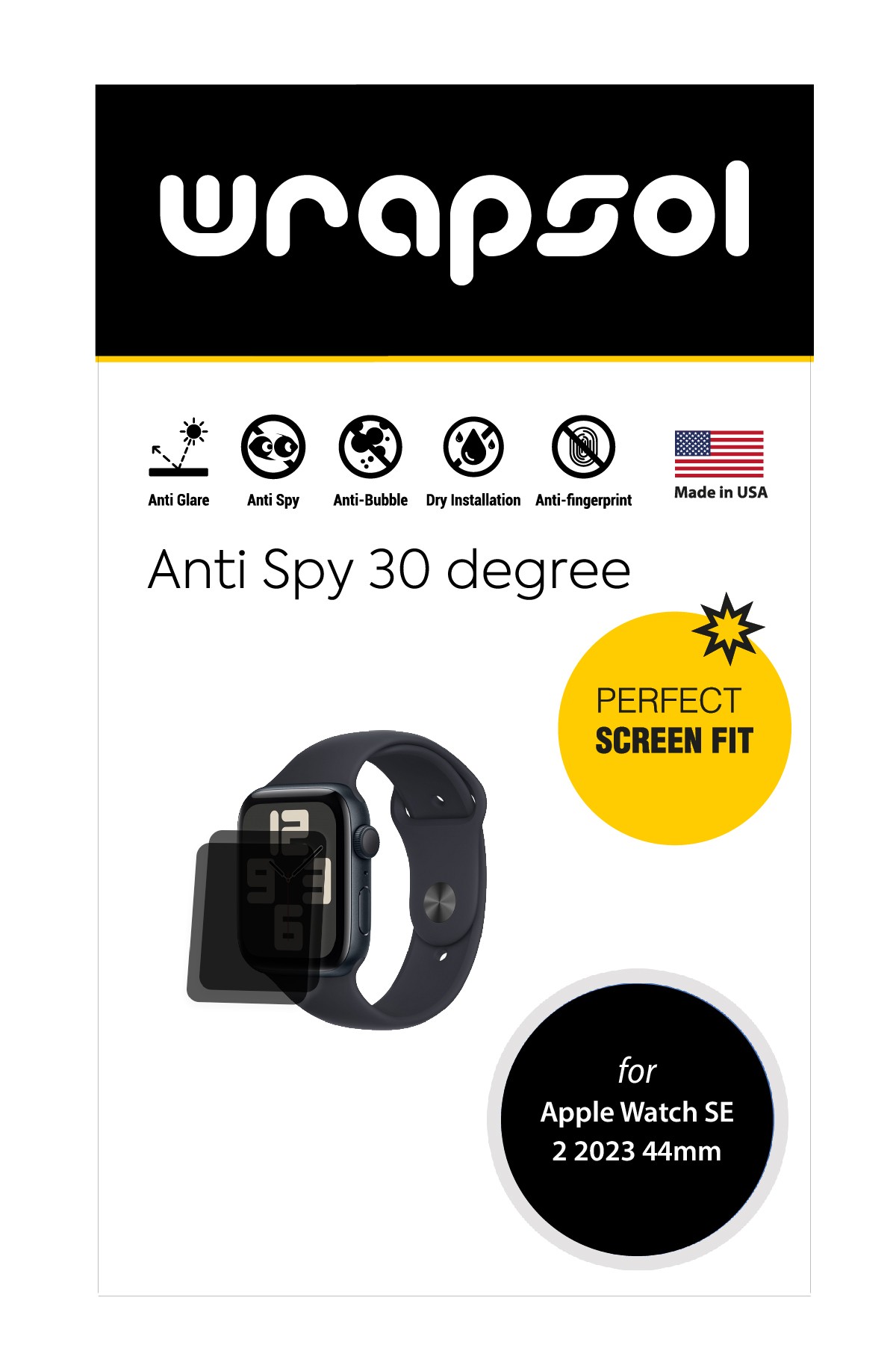 Apple Watch SE 2 2023 44 mm - Mat Hayalet Ekran Koruyucu Film (120 micron)