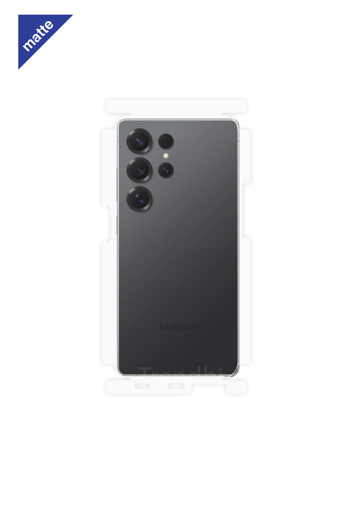 Samsung Galaxy S25 Ultra - Arka/Yan Koruyucu Mat Şeffaf Poliüretan Film (150 micron)
