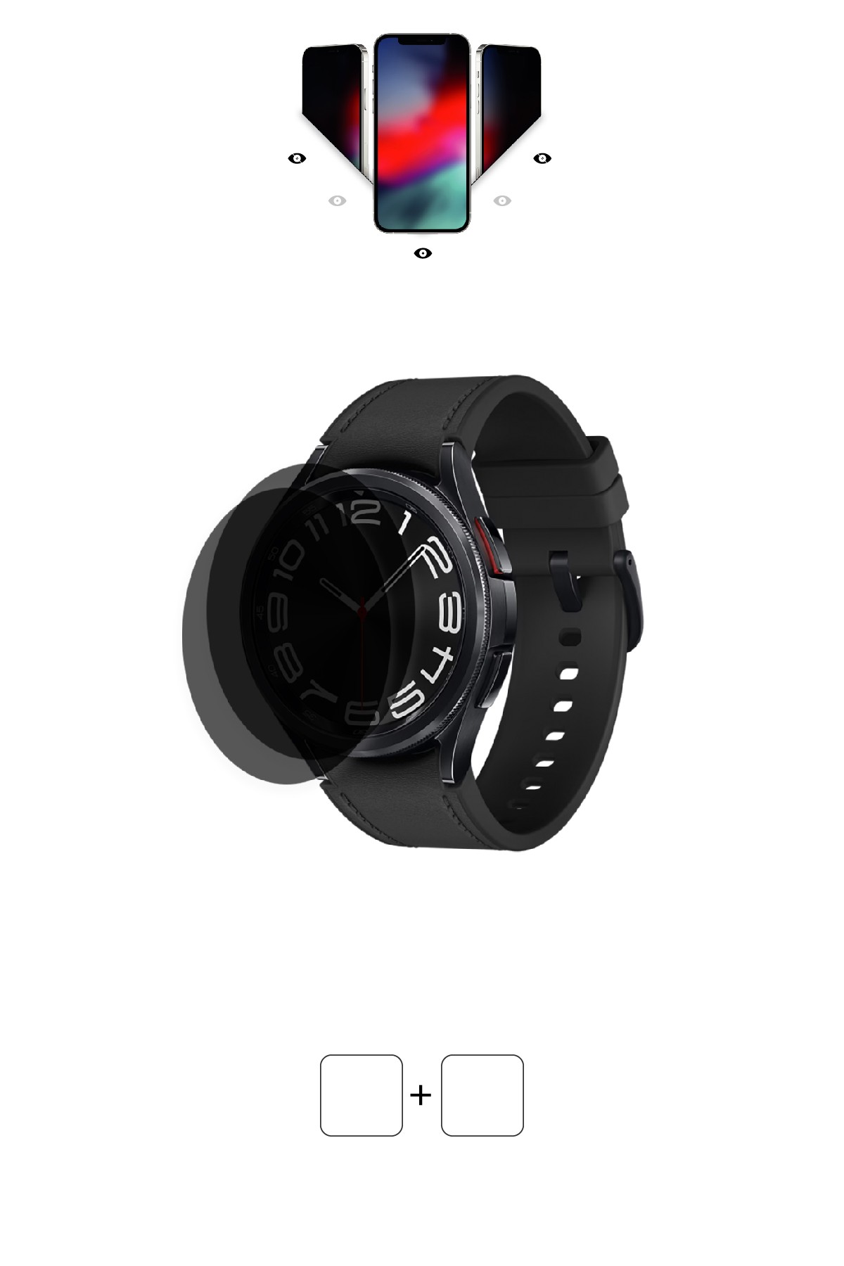 Samsung Galaxy Watch 6 Classic 43 mm - Mat Hayalet Ekran Koruyucu Film (120 micron)