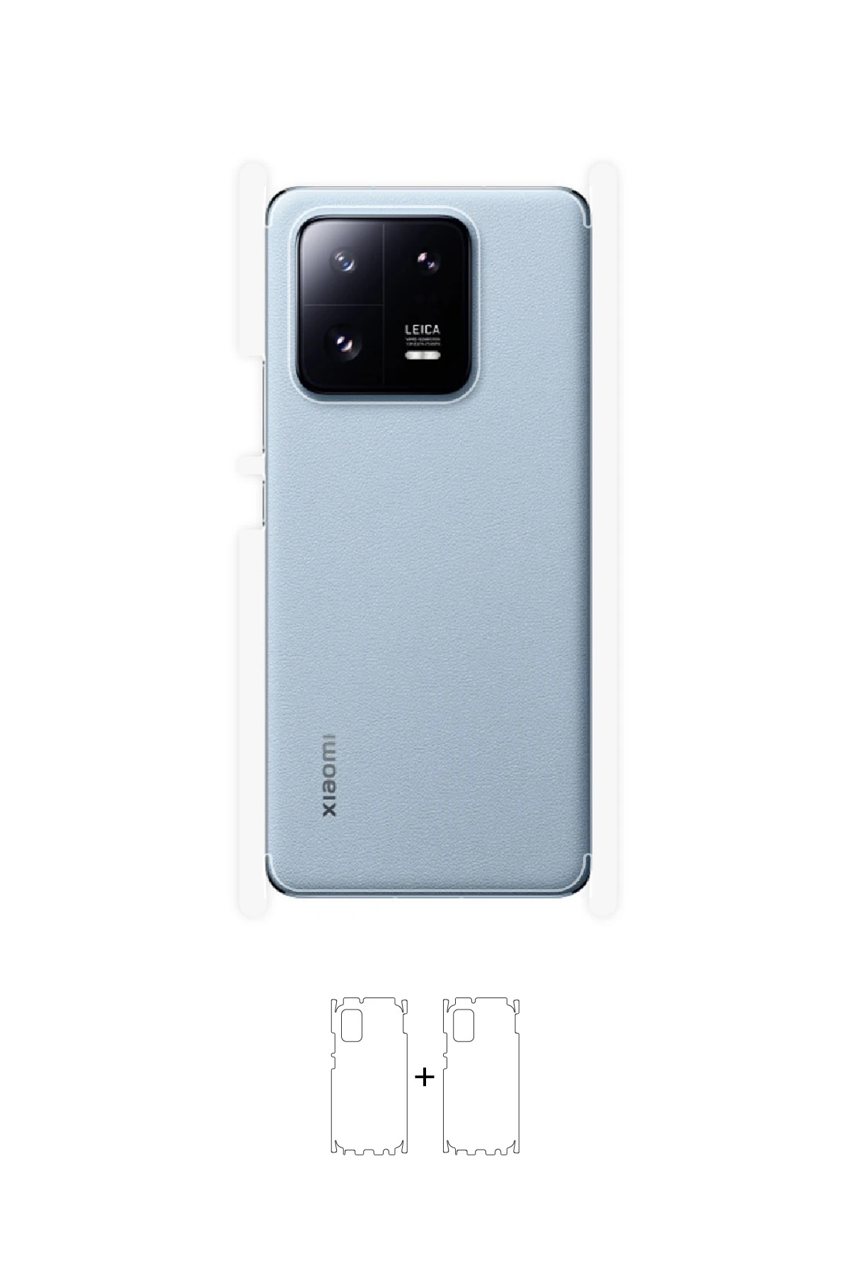 Xiaomi 13 Pro - Arka/Yan Koruyucu Parlak Şeffaf Poliüretan Film (150 micron)