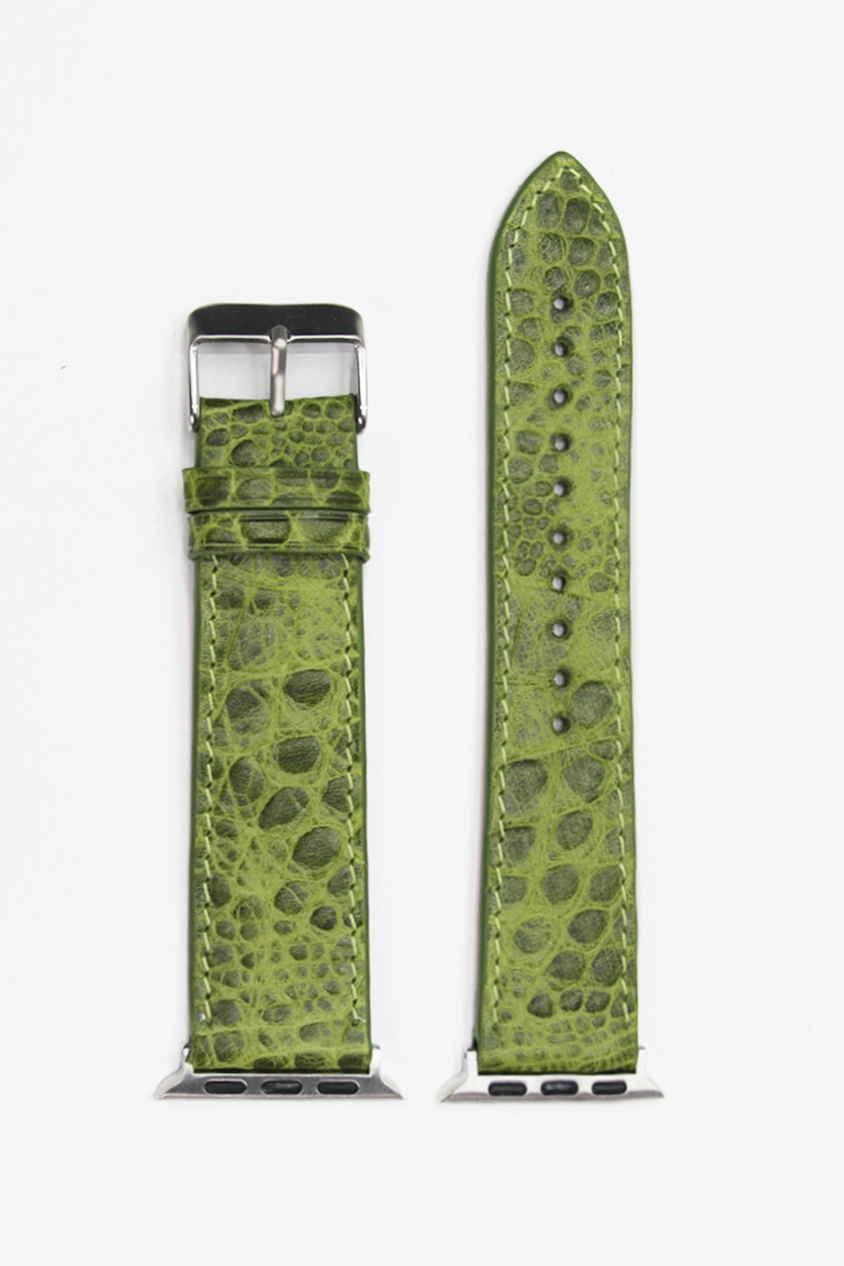 Apple Watch Croco Deri Kordon Yesil - 38/40/41 mm