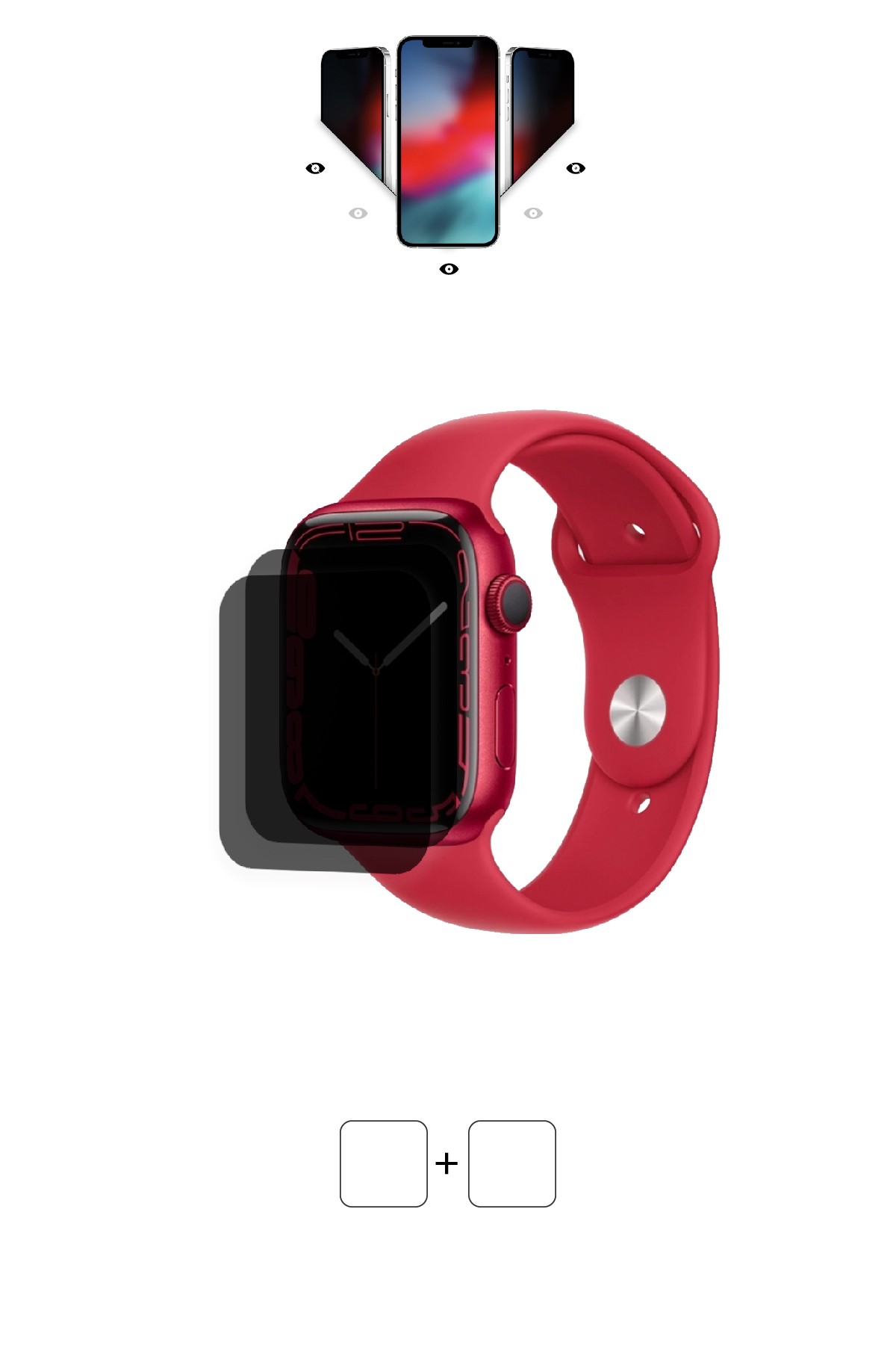 Apple Watch Series 7 / 45 mm - Mat Hayalet Ekran Koruyucu Film (120 micron)