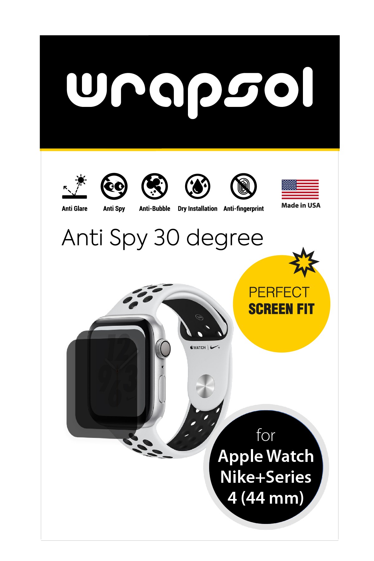 Apple Watch Nike Plus Series 4 / 44 mm - Mat Hayalet Ekran Koruyucu Film (120 micron)