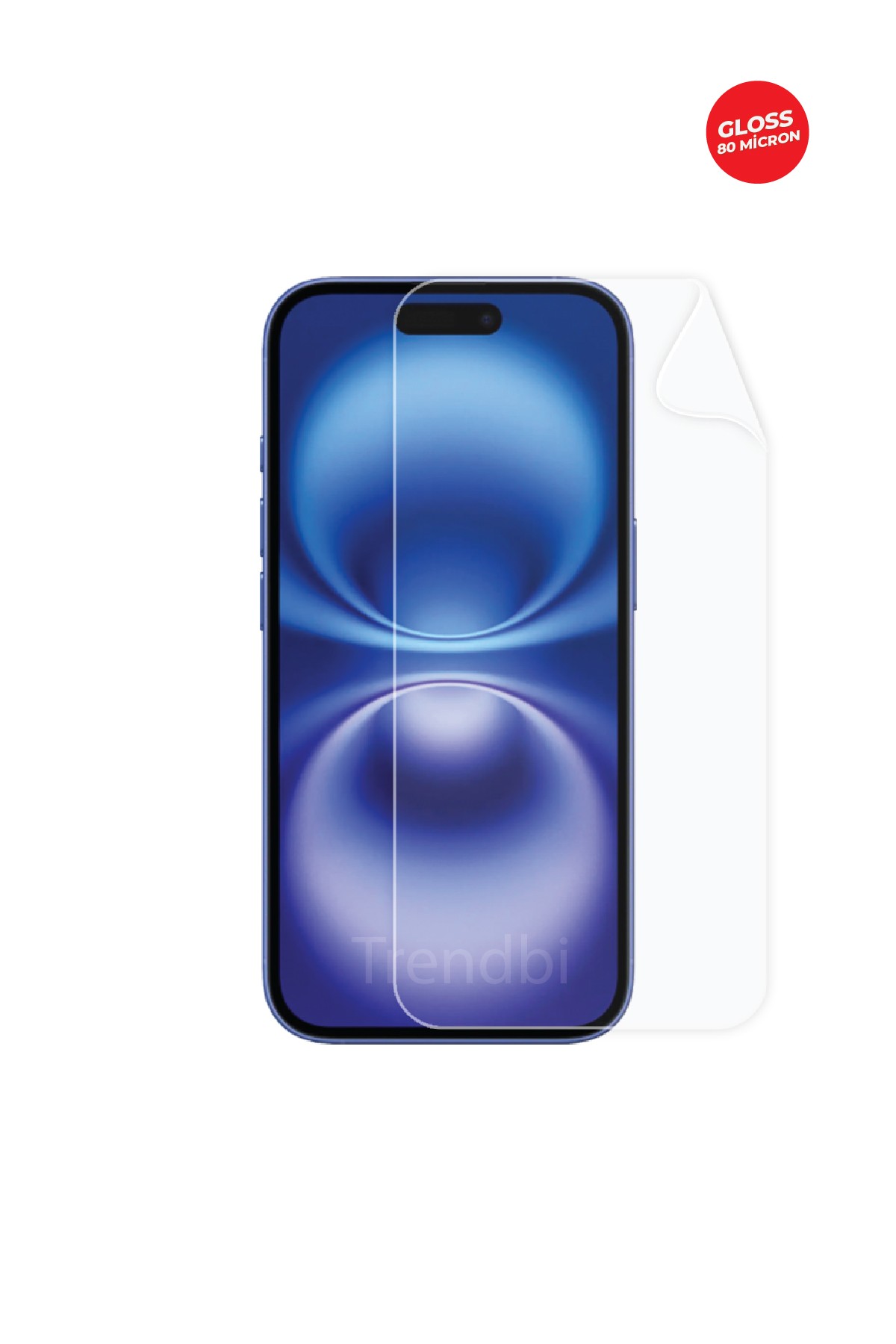 iPhone 16 - Ekran Koruyucu Parlak Şeffaf TPU Film (80 micron)