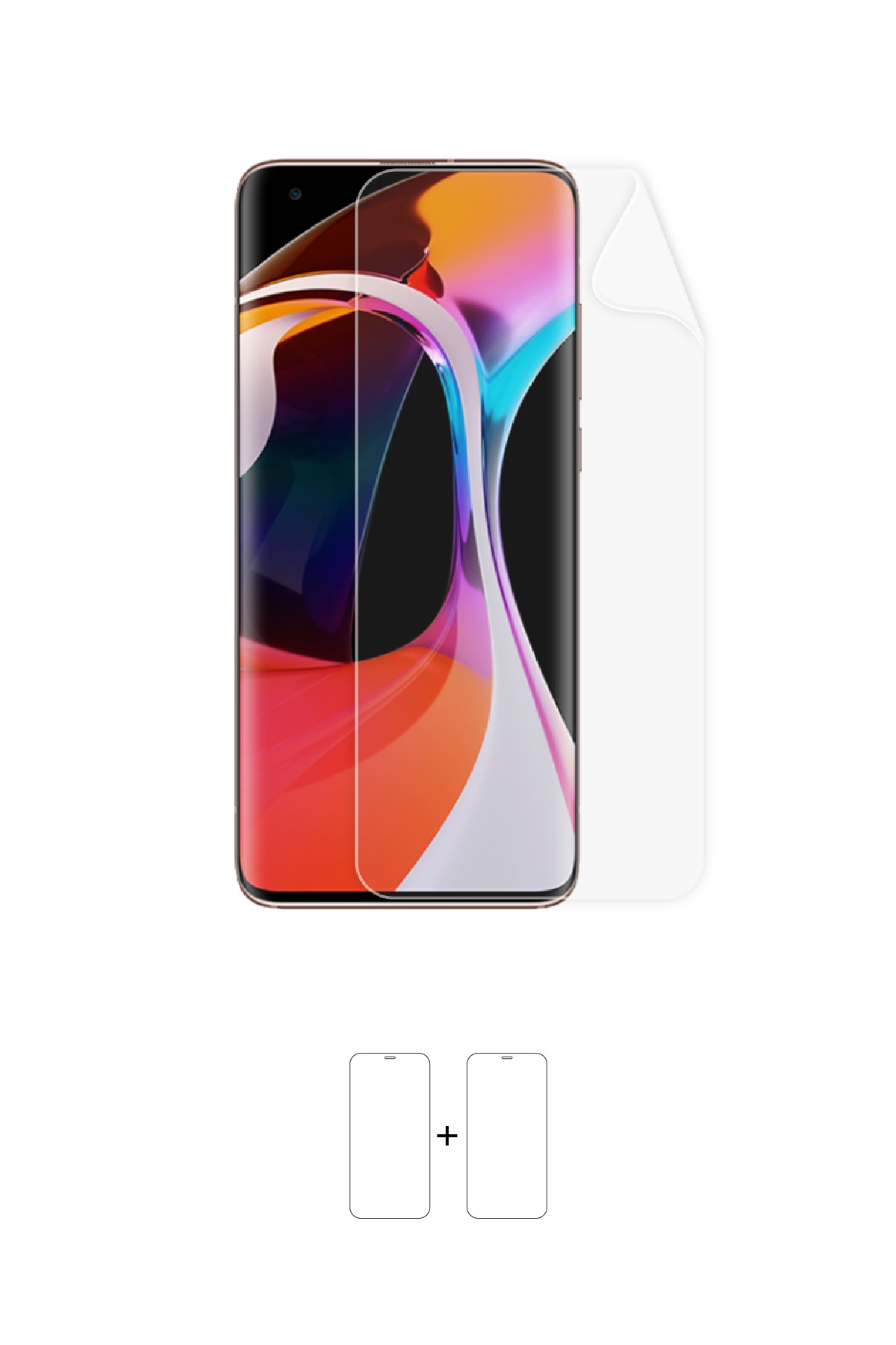 Xiaomi Mi 10 - Ekran Koruyucu Parlak Şeffaf Poliüretan Film (150 mikron)