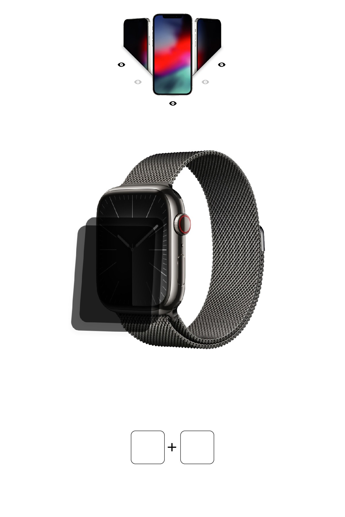 Apple Watch Series 9 / 41 mm - Mat Hayalet Ekran Koruyucu Film (120 micron)