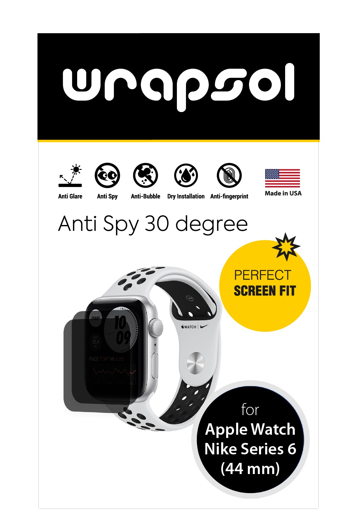 Apple Watch Nike Series 6 / 44 mm - Mat Hayalet Ekran Koruyucu Film (120 micron)
