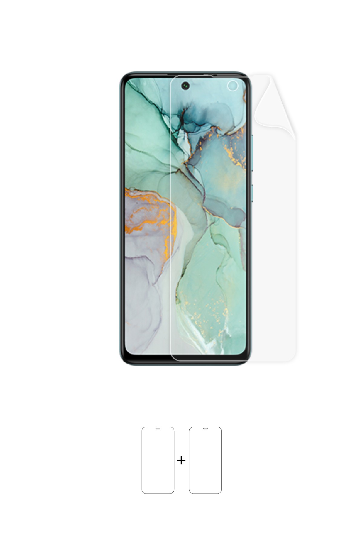 General Mobile GM 22 Plus - Ekran Koruyucu Parlak Şeffaf Poliüretan Film (150 mikron)
