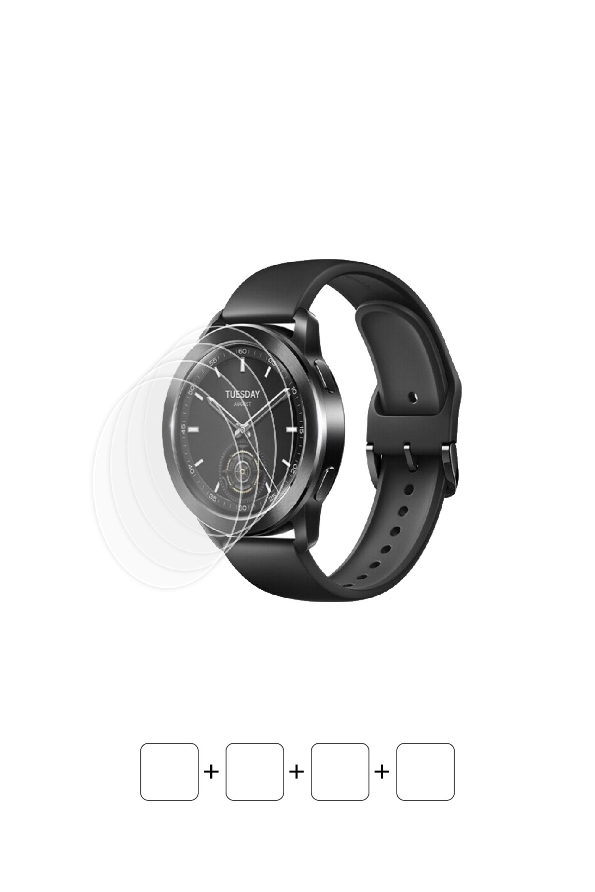 Xiaomi Watch S3 - Ekran Koruyucu Parlak Şeffaf Poliüretan Film (150 mikron)