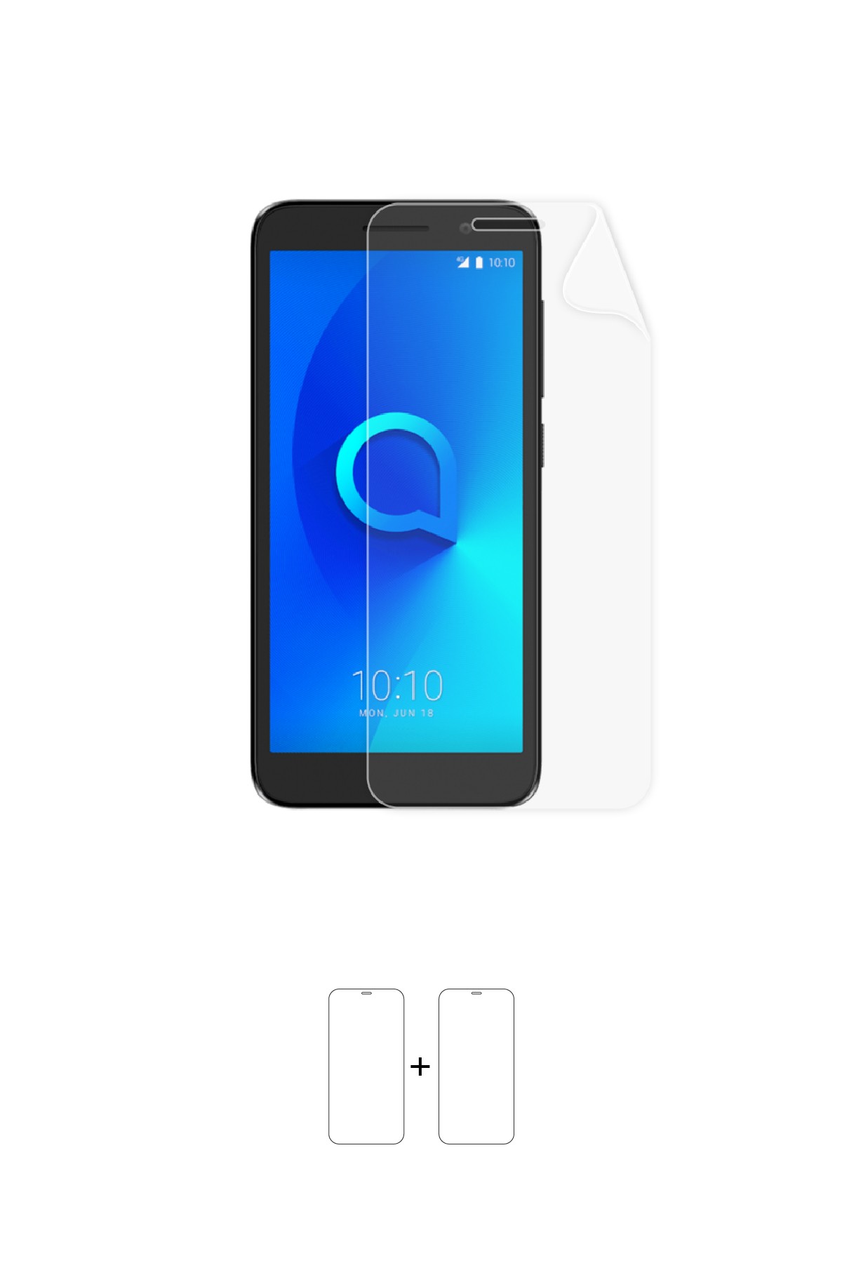 Alcatel 1 - Ekran Koruyucu Parlak Şeffaf Poliüretan Film (150 mikron)