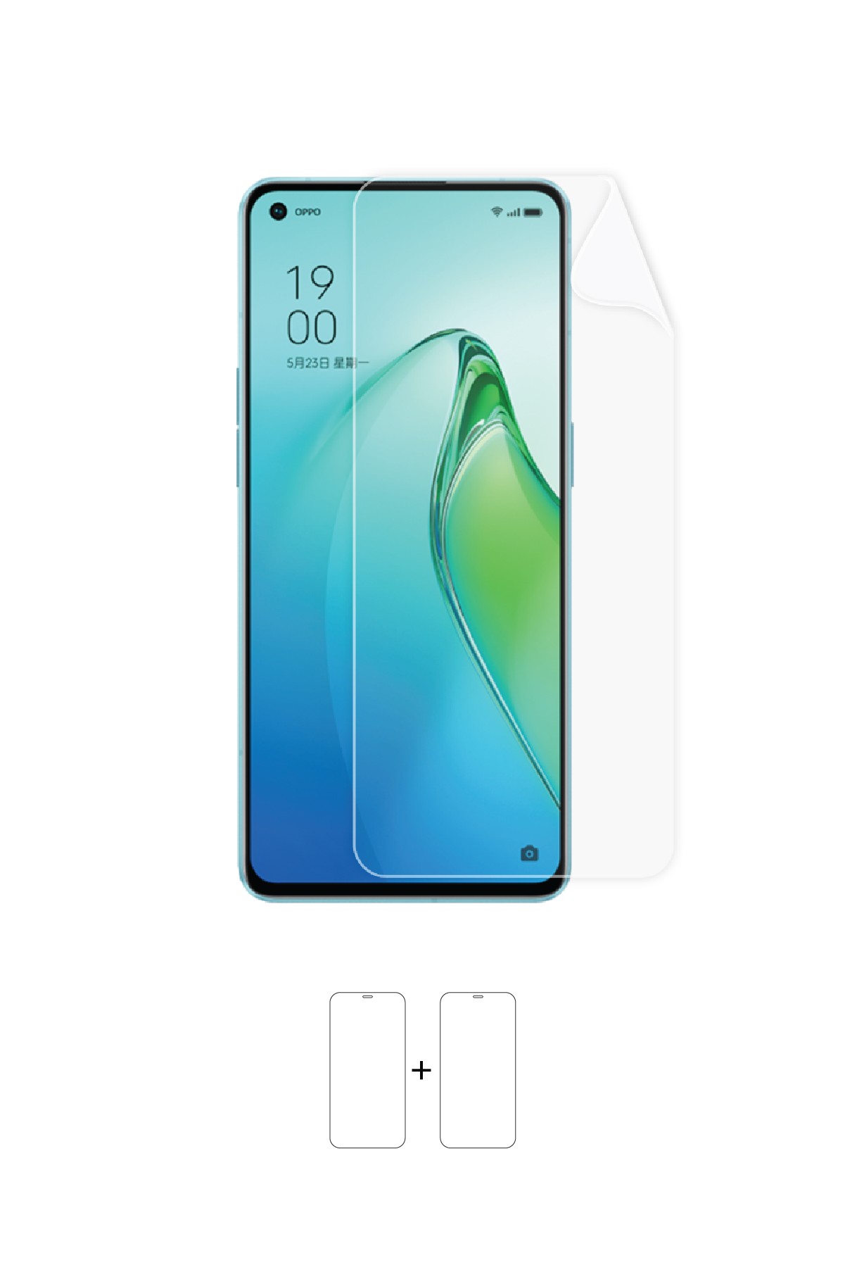 Oppo Reno 8 Pro - Ekran Koruyucu Parlak Şeffaf Poliüretan Film (150 mikron)