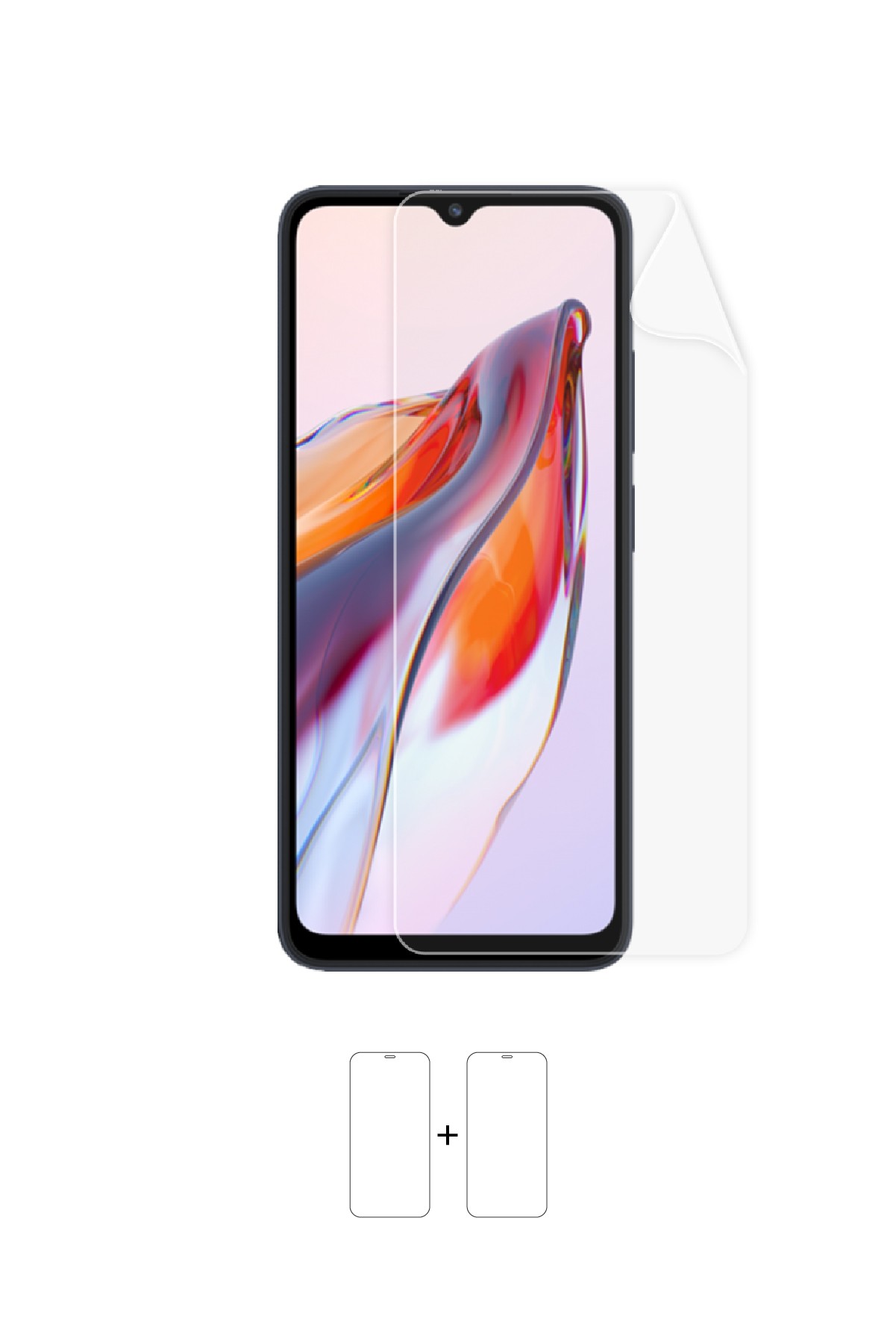 Xiaomi Redmi 12C - Ekran Koruyucu Parlak Şeffaf Poliüretan Film (150 mikron)