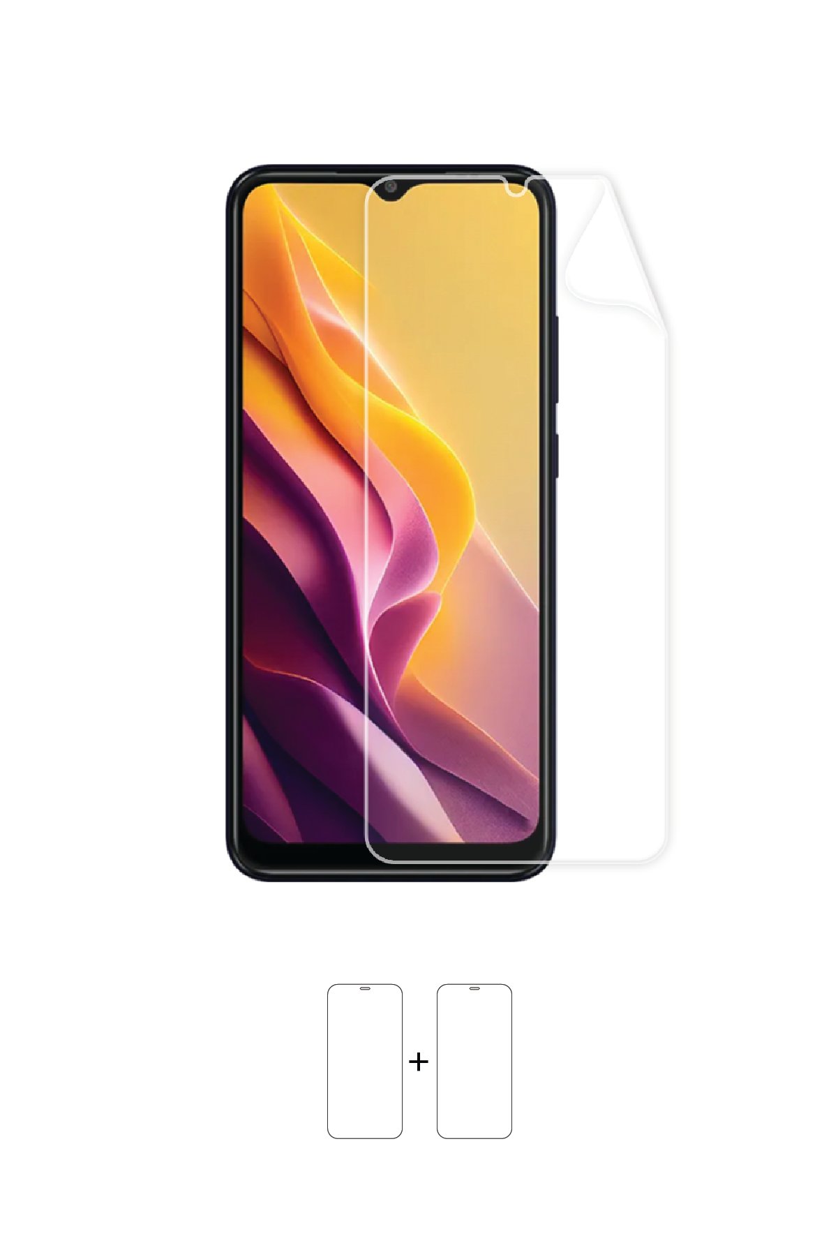 General Mobile GM 22S - Ekran Koruyucu Parlak Şeffaf Poliüretan Film (150 mikron)