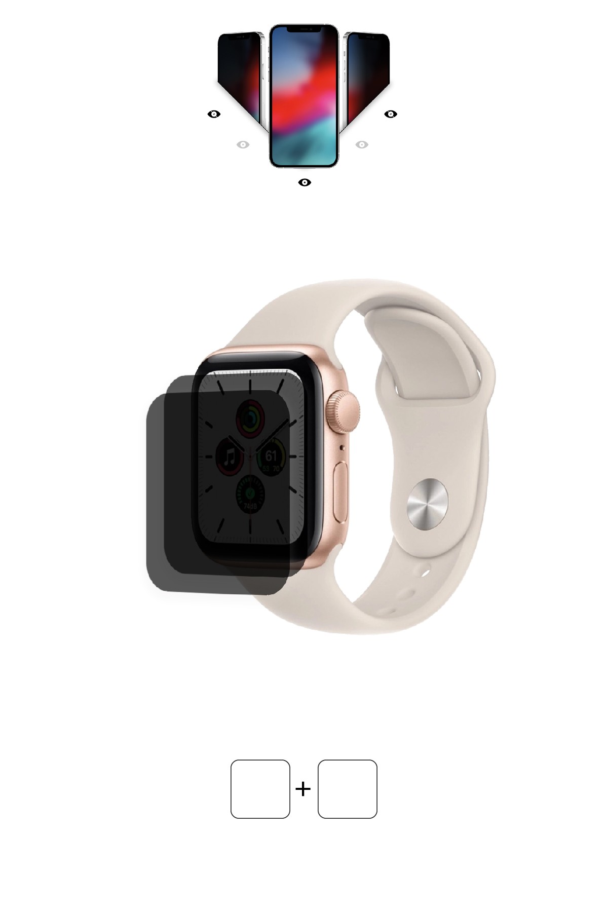 Apple Watch SE 40 mm - Mat Hayalet Ekran Koruyucu Film (120 micron)