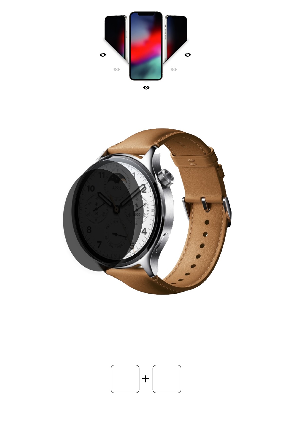 Xiaomi Watch S1 Pro - Mat Hayalet Ekran Koruyucu Film (120 micron)