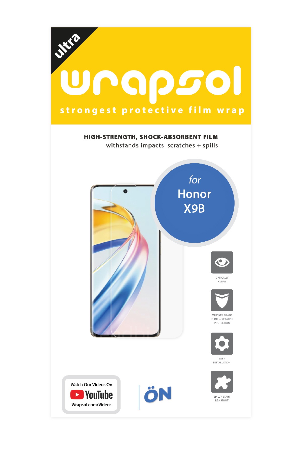 Honor X9b - Ekran Koruyucu Parlak Şeffaf Poliüretan Film (150 mikron)