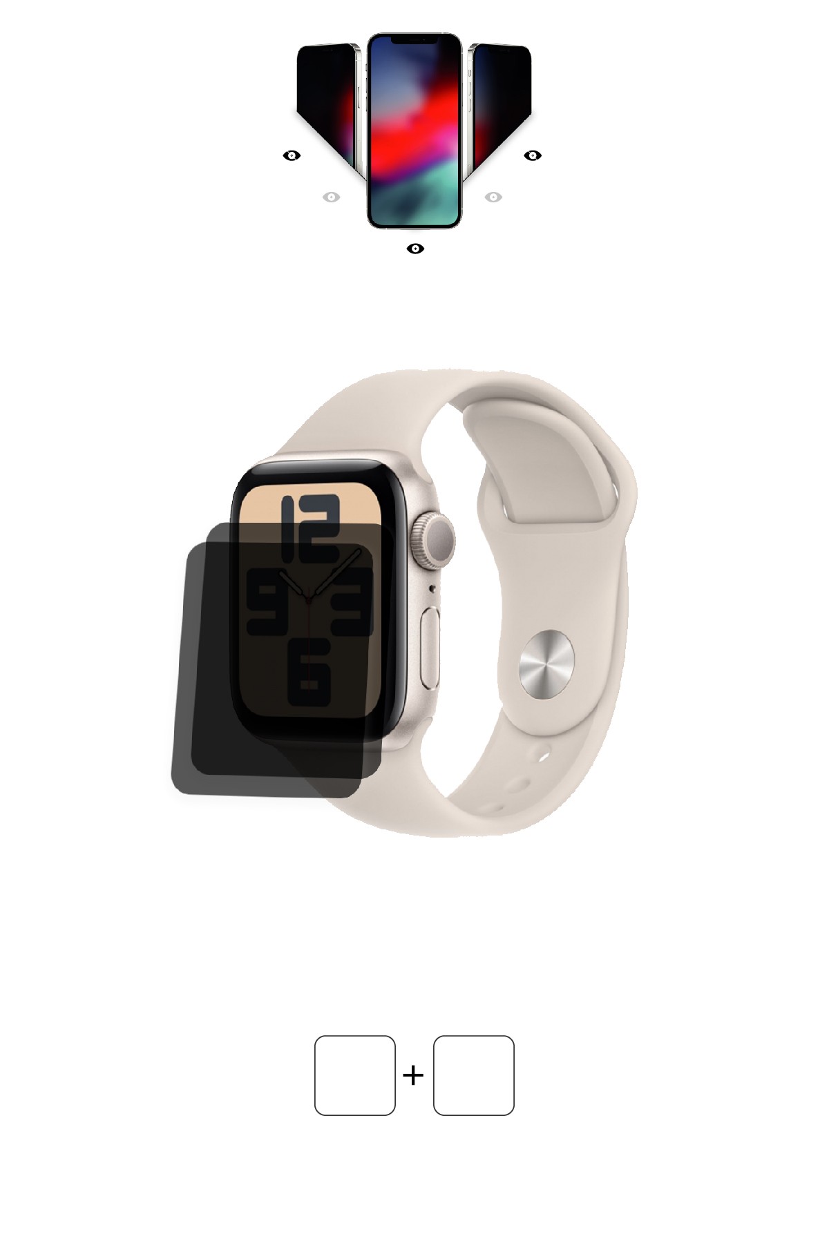 Apple Watch SE 2 2023 40 mm - Mat Hayalet Ekran Koruyucu Film (120 micron)