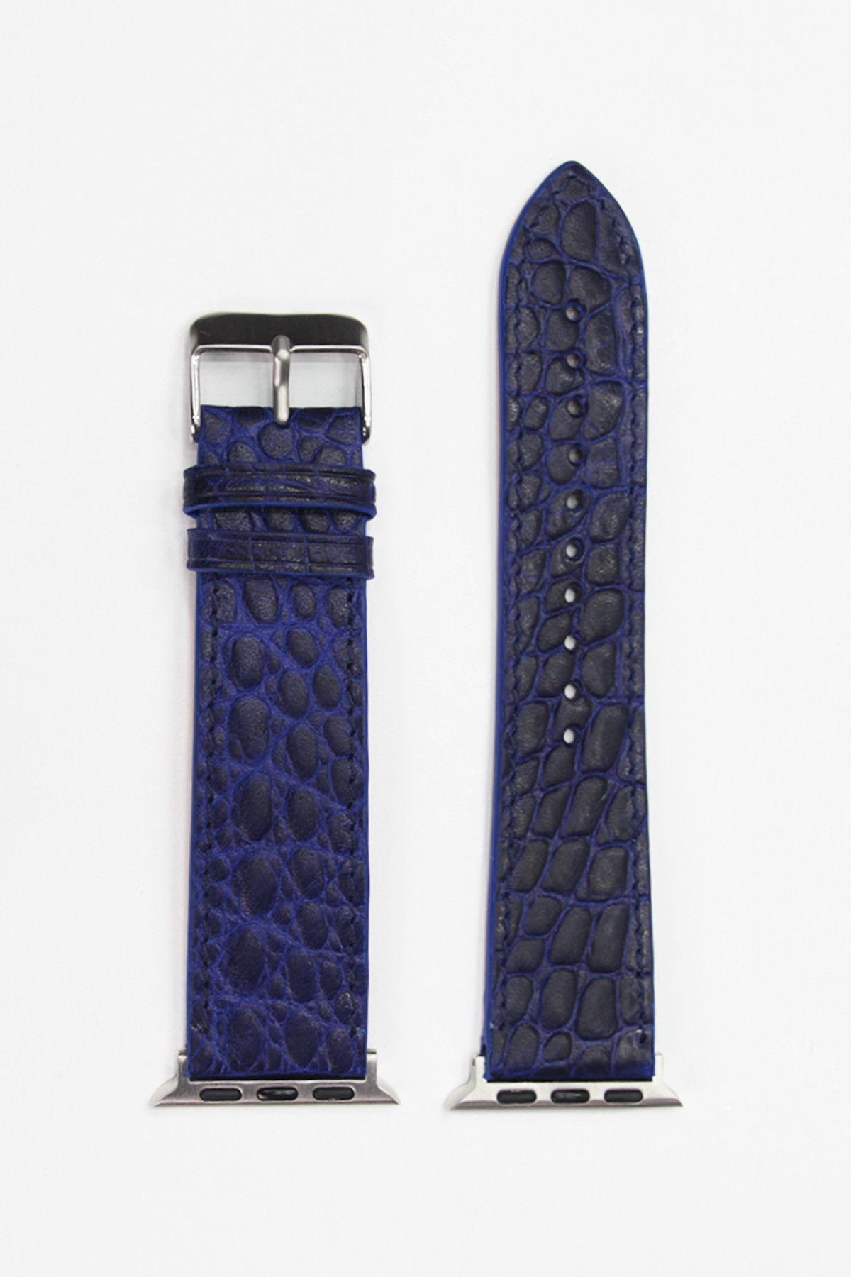 Apple Watch Croco Deri Kordon Lacivert - 38/40/41 mm