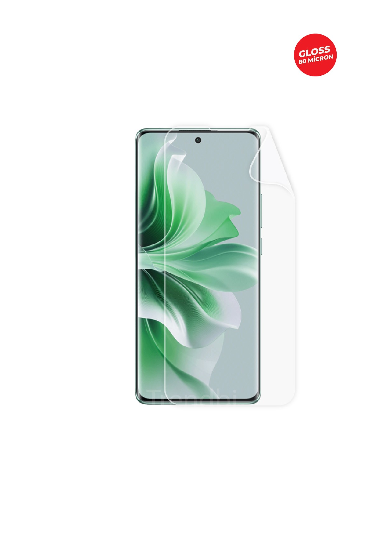 Oppo Reno 11 - Arka/Yan Koruyucu Parlak Şeffaf TPU Film (80 micron)