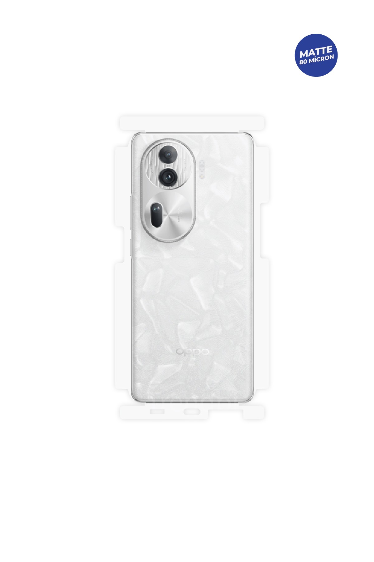 Oppo Reno 11 Pro - Arka/Yan Koruyucu Mat TPU Film (80 micron)