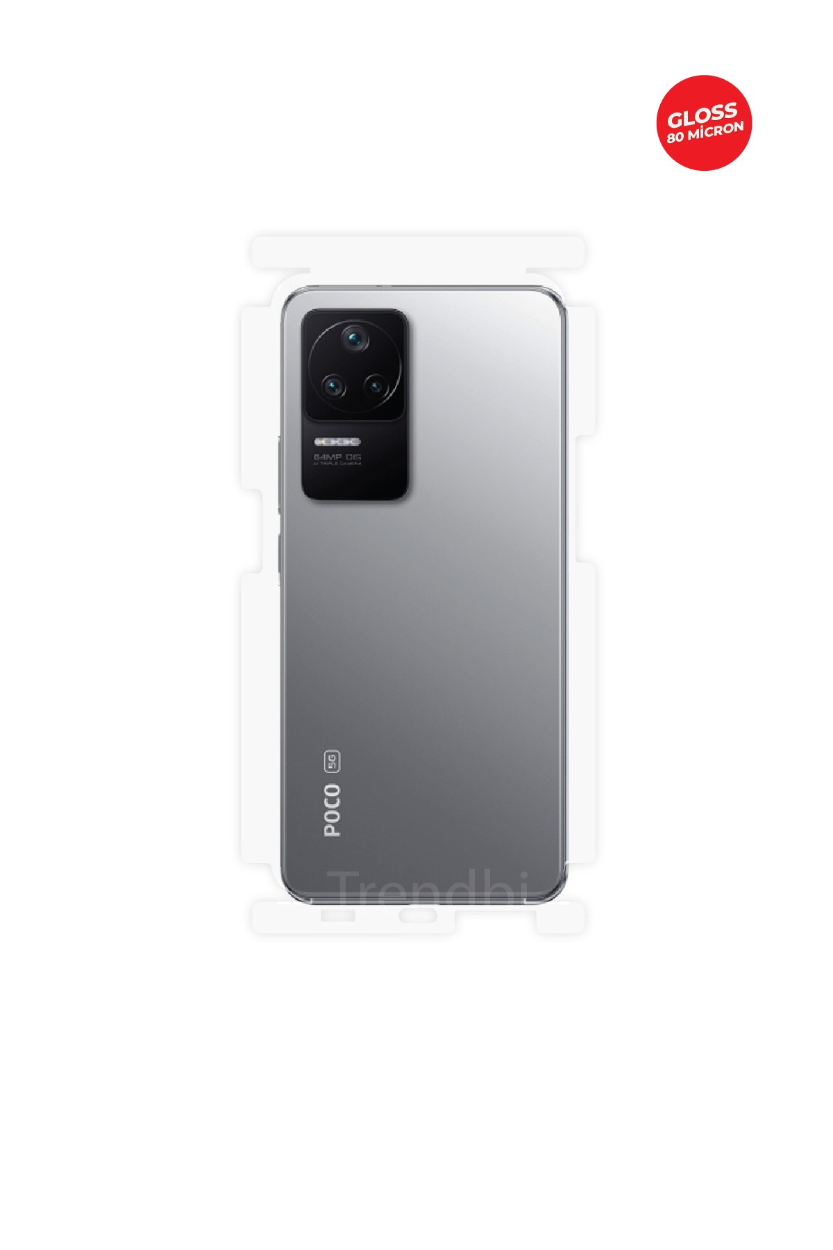 Xiaomi Poco F4 - Arka/Yan Koruyucu Parlak Şeffaf TPU Film (80 micron)