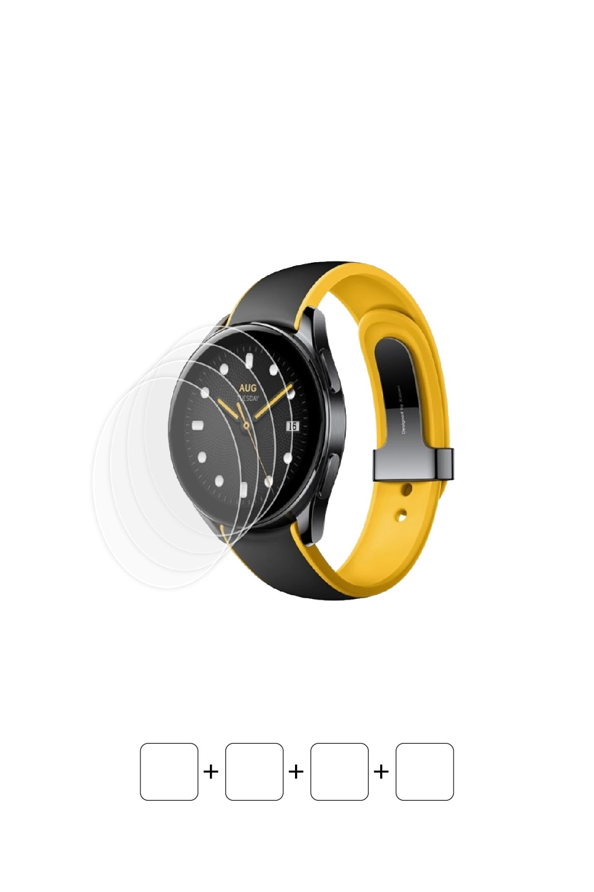Xiaomi Watch S2 / 46 mm - Ekran Koruyucu Parlak Şeffaf Poliüretan Film (150 mikron)