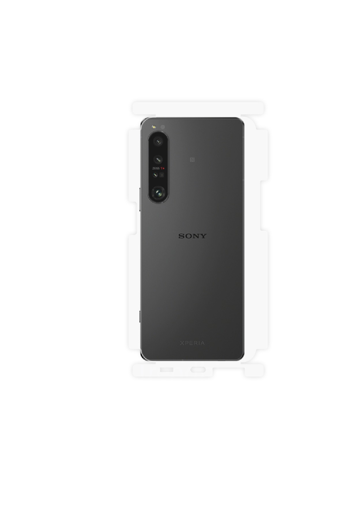 Sony Xperia 1 VI - Arka/Yan Koruyucu Parlak Şeffaf Poliüretan Film (150 micron)