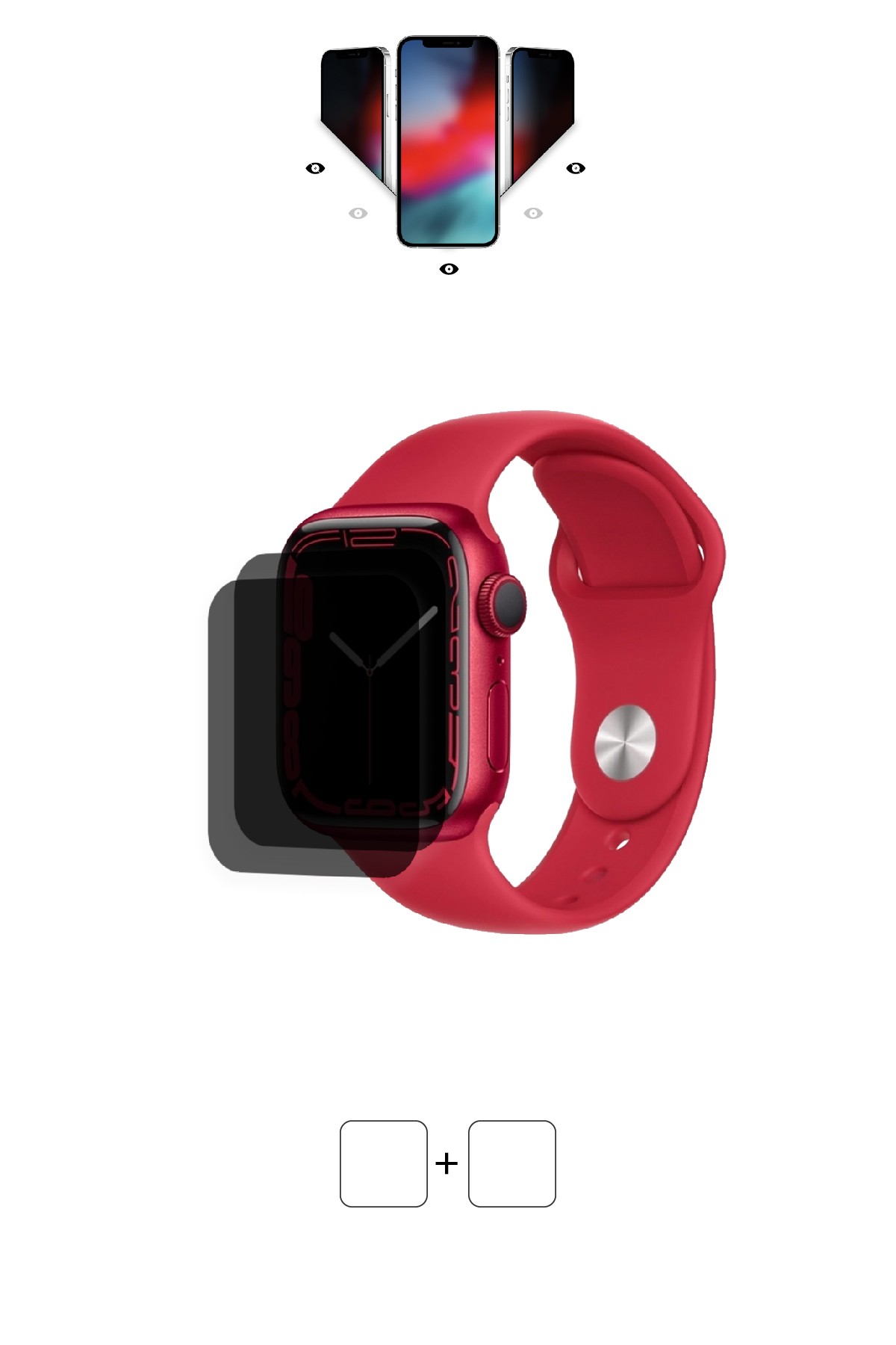 Apple Watch Series 7 / 41 mm - Mat Hayalet Ekran Koruyucu Film (120 micron)