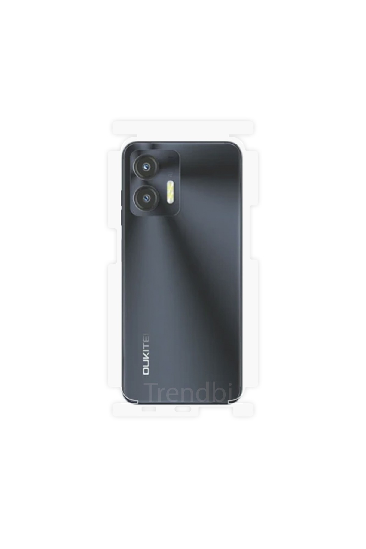 Oukitel C35 - Arka/Yan Koruyucu Parlak Şeffaf Poliüretan Film (150 micron)